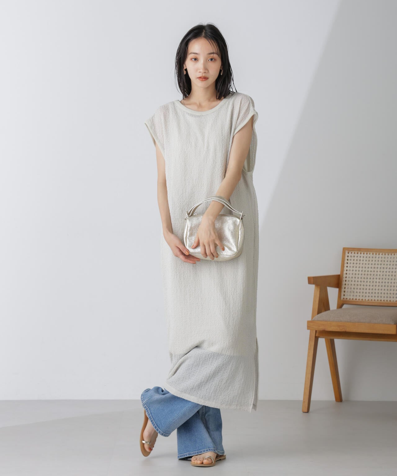 シアーサッカーワンピース 6694219315