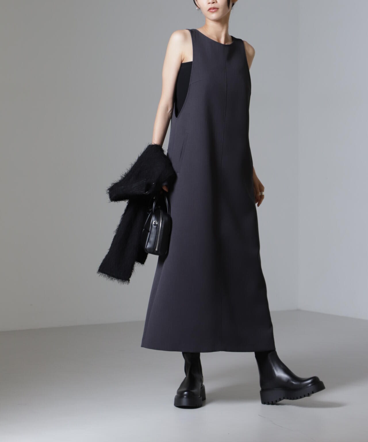 Reflax(R)ダブルクロスサイドオープンワンピース 6694219319