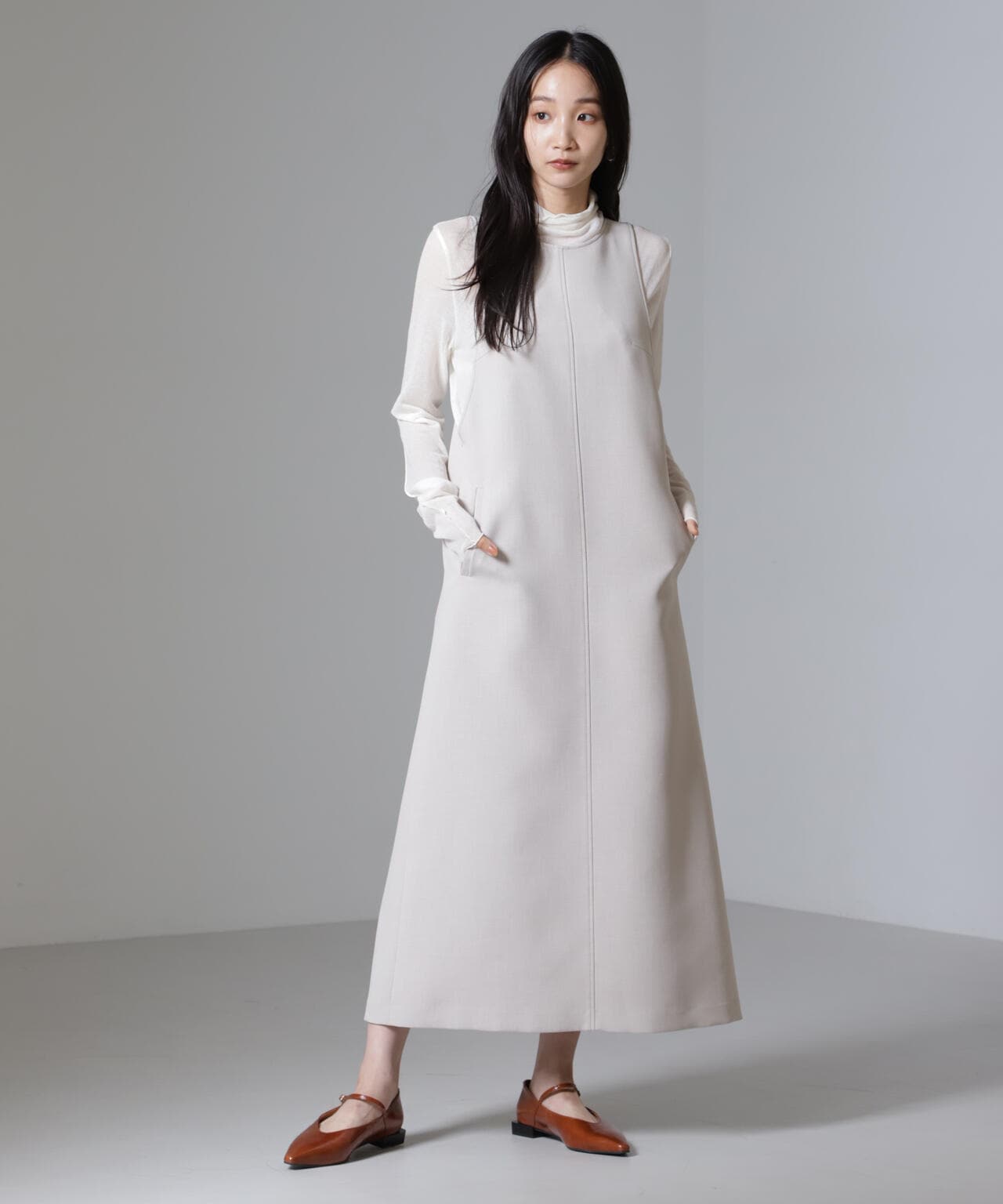 Reflax(R)ダブルクロスサイドオープンワンピース 6694219319