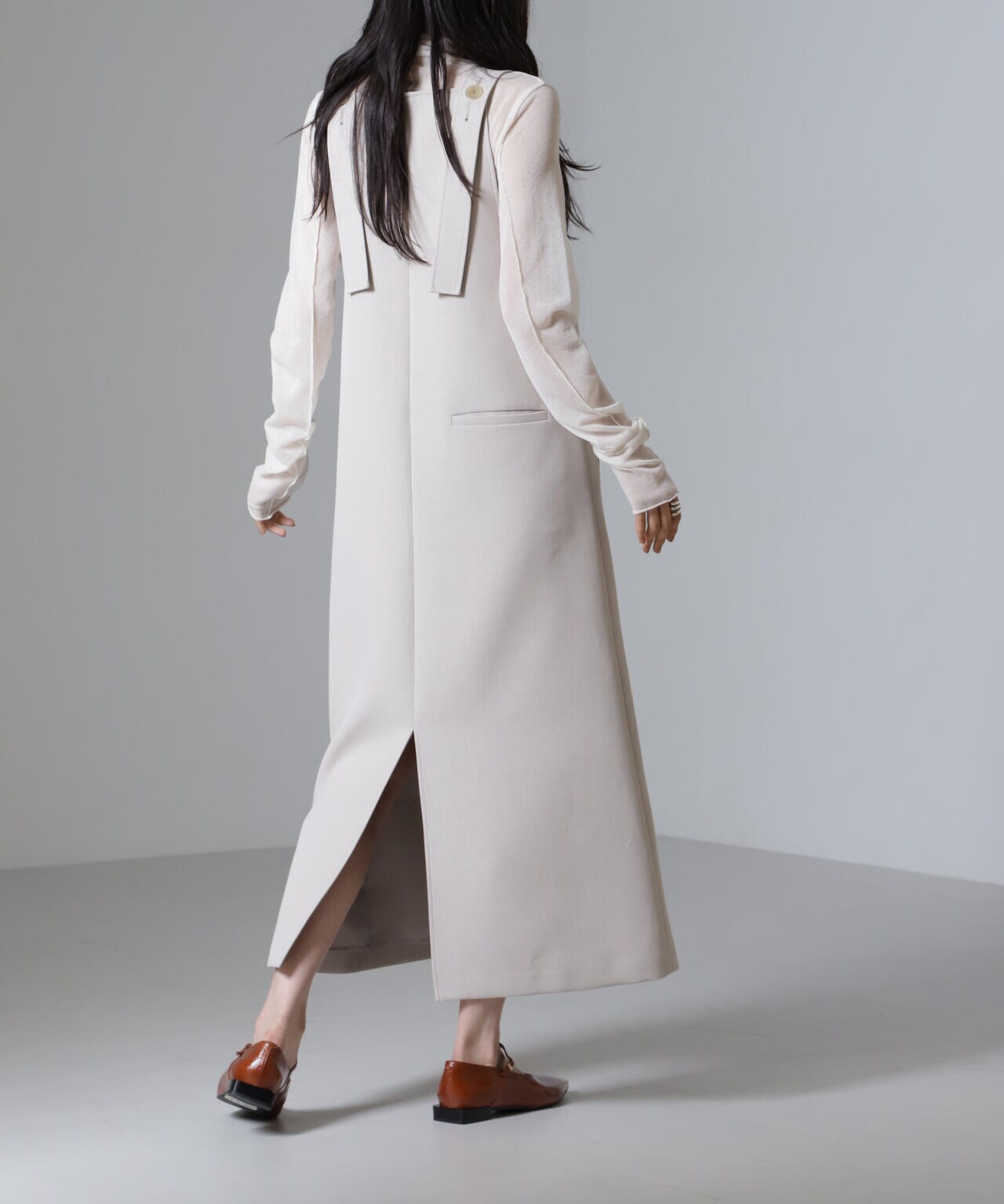 Reflax(R)ダブルクロスサイドオープンワンピース 6694219319