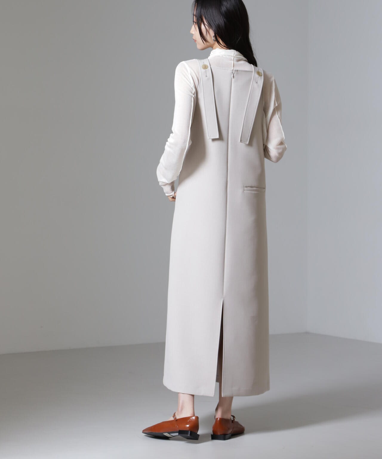 Reflax(R)ダブルクロスサイドオープンワンピース 6694219319