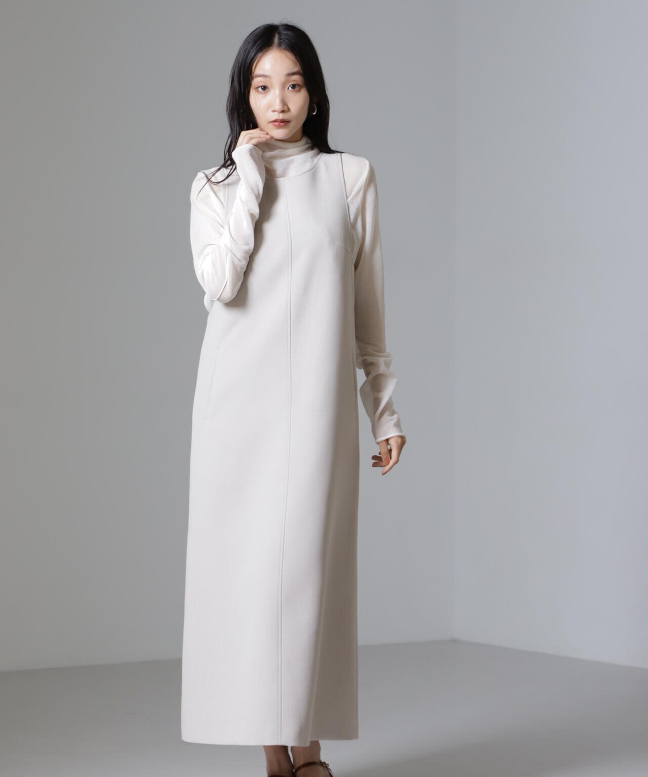 Reflax(R)ダブルクロスサイドオープンワンピース 6694219319