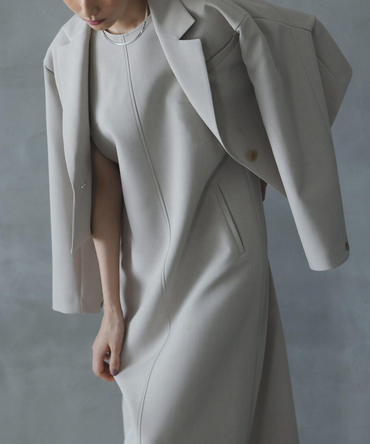 Reflax(R)ダブルクロスサイドオープンワンピース 6694219319