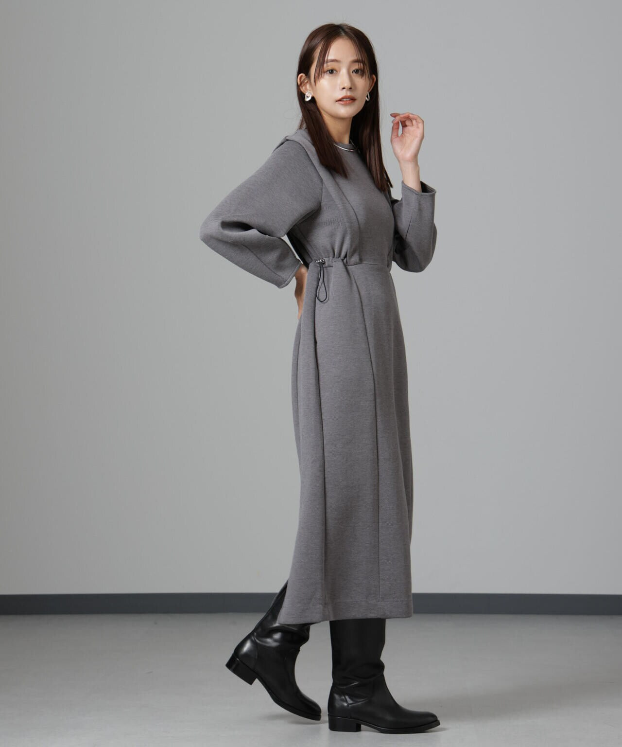 美品 2024年製 TONAL トーナル パール ワンピース ネイビー 38 M 136452720011668742939_m.jpg