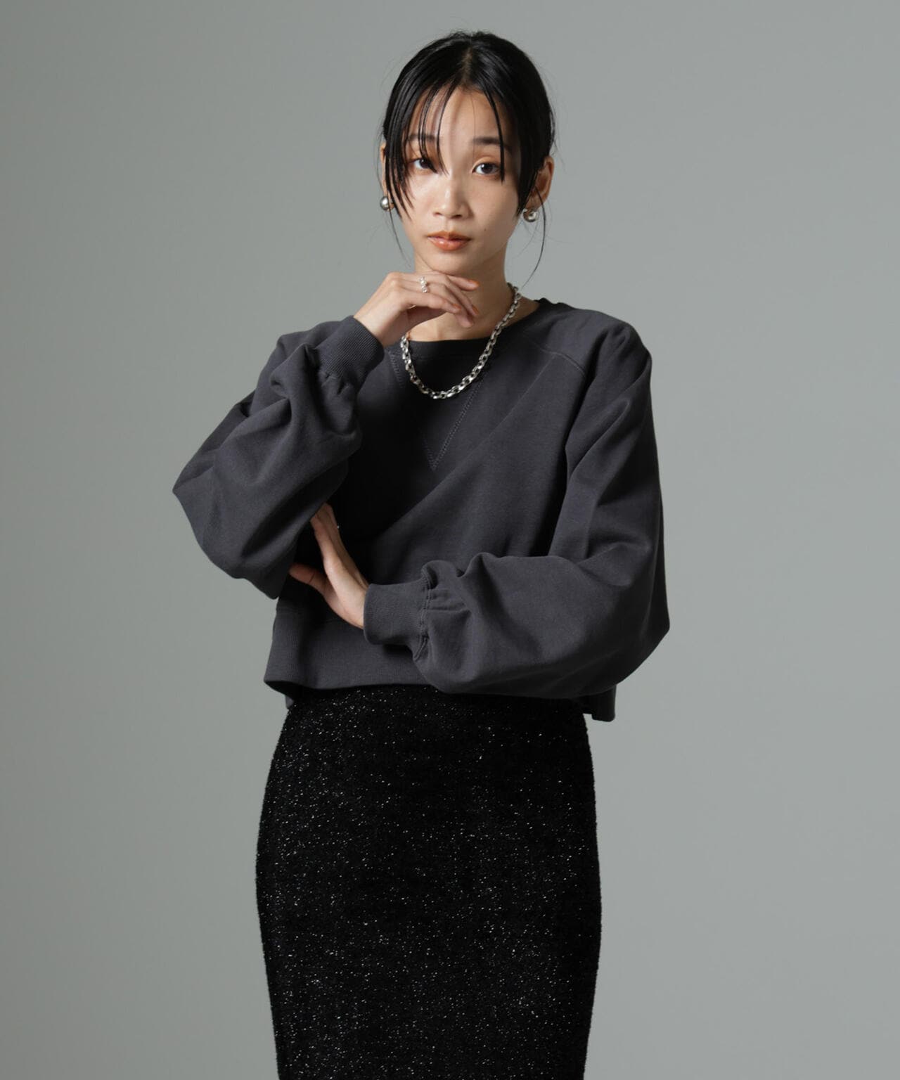 24SS 新品タグ付き✨PATOU プルオーバースウェット ショート丈