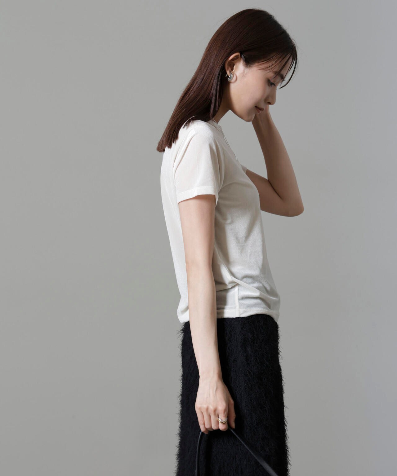 シアーベロアコンパクトT シアー ベロア コンパクト Tシャツ washable