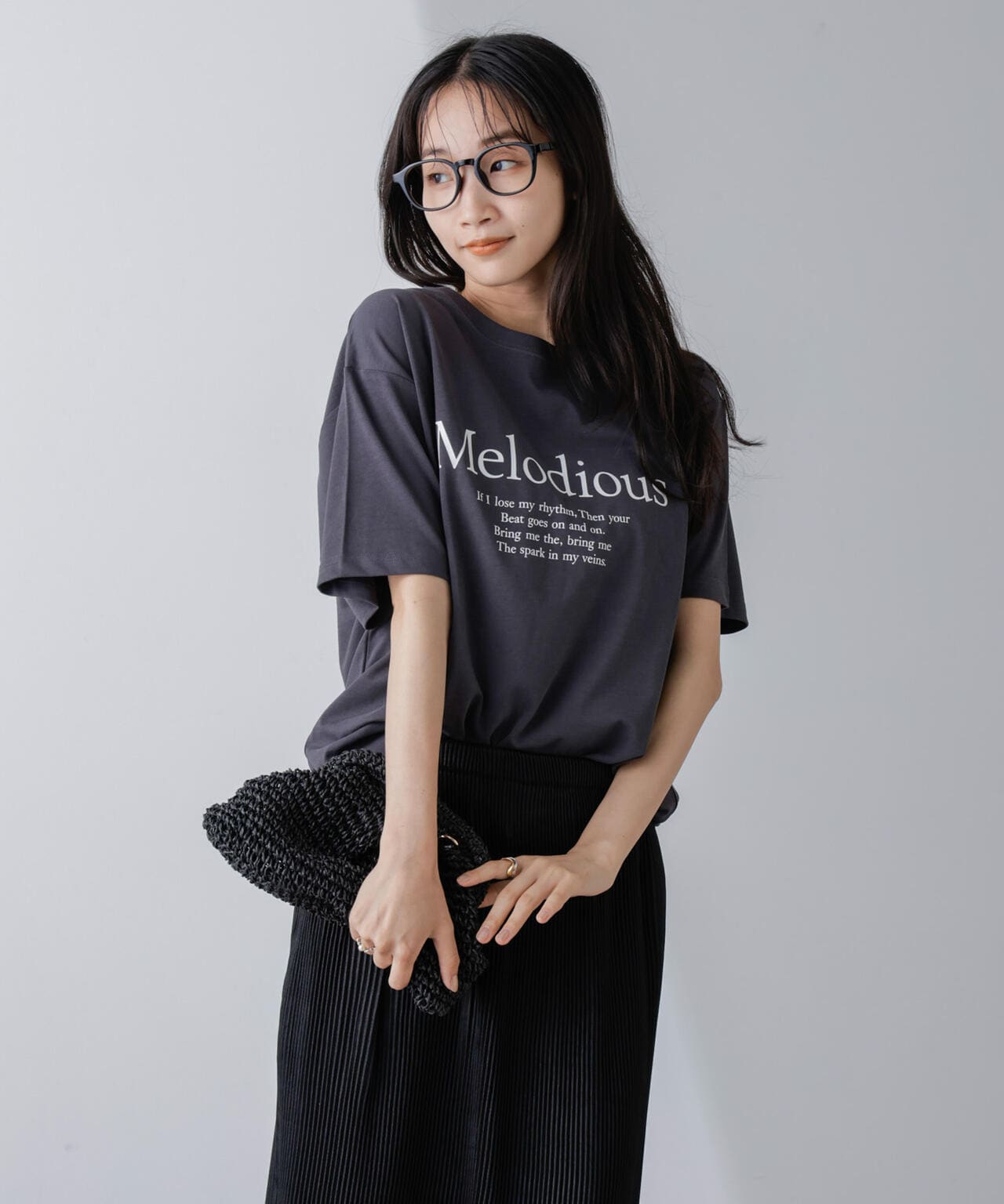 グラフィックTシャツ ブラック | prechan store