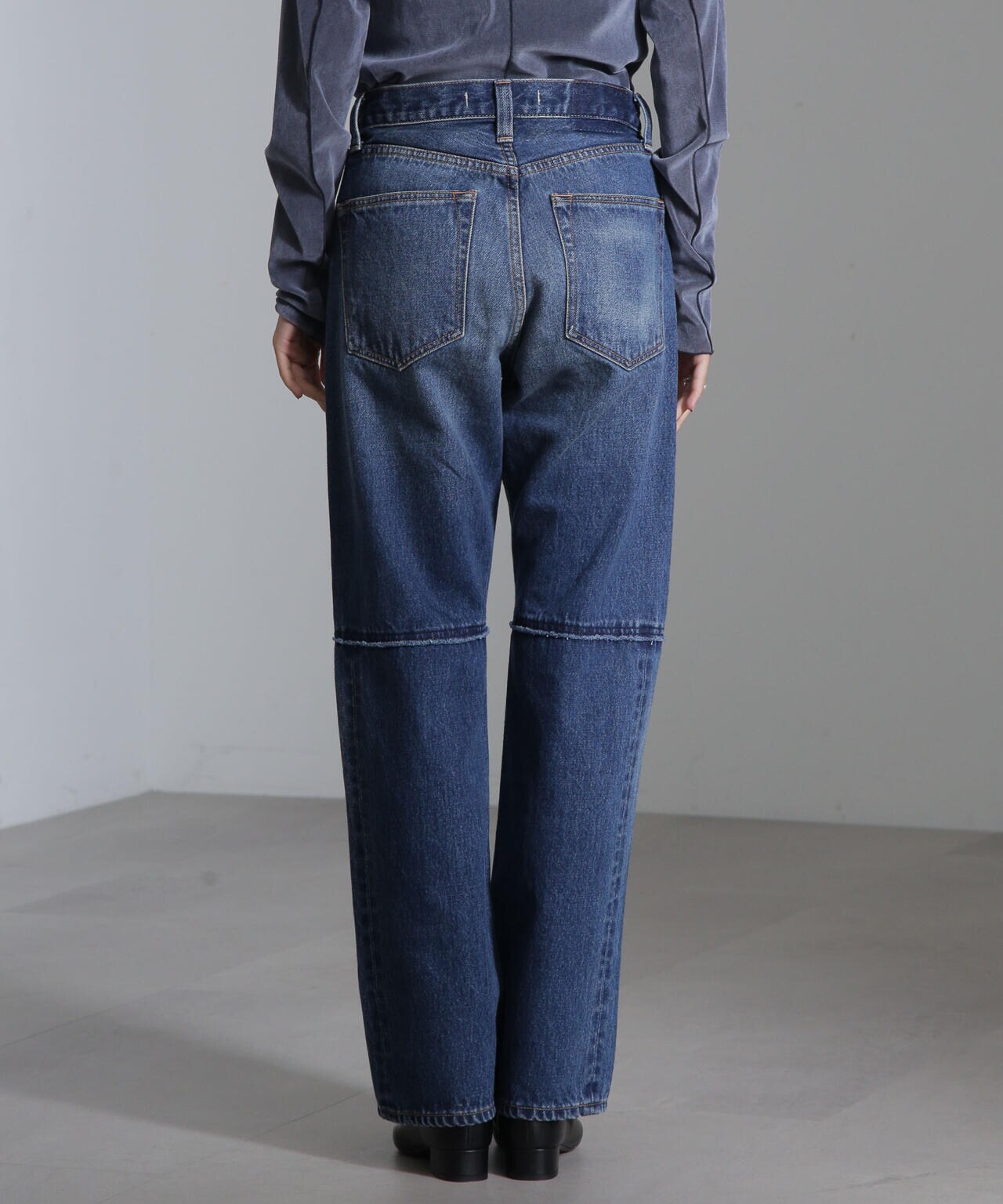 KAPITAL 【men660Y】 LEGS 初期 炭鉱クラッシュ加工黒革色5P