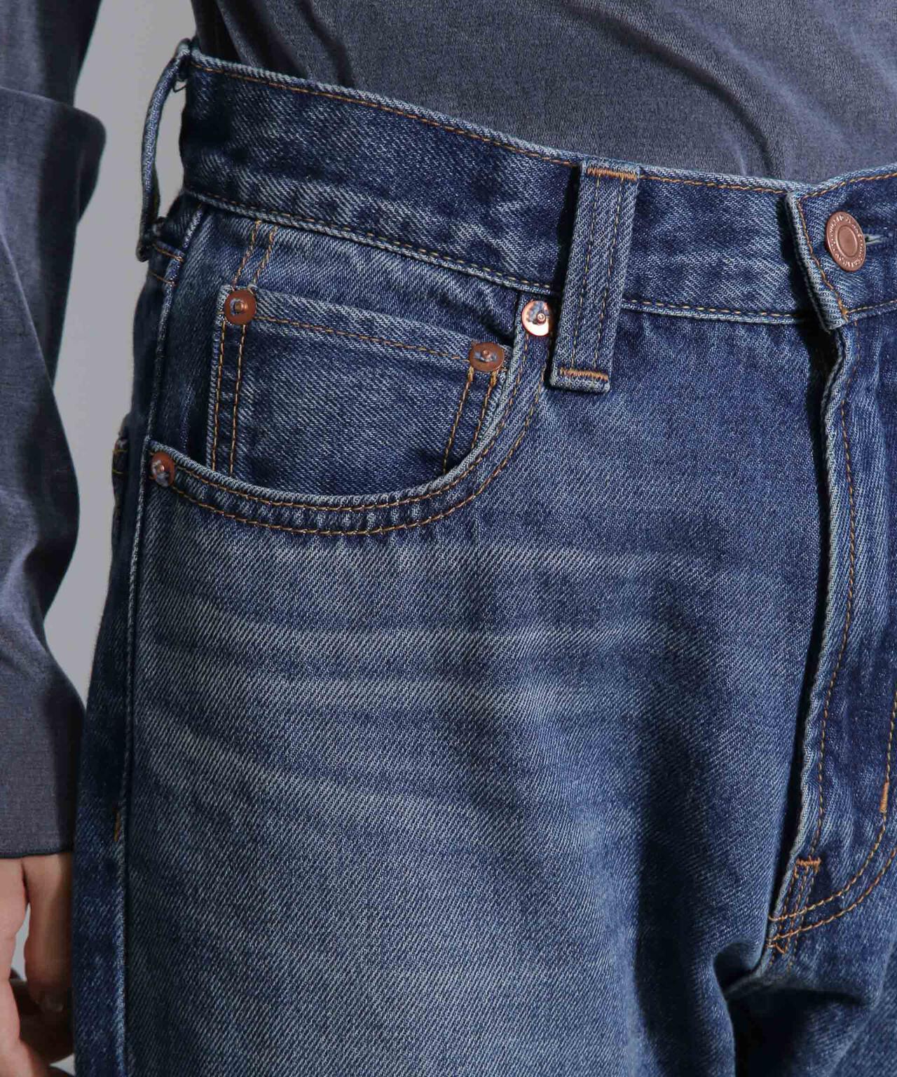 リメイク 風 ワイド ストレート パンツ