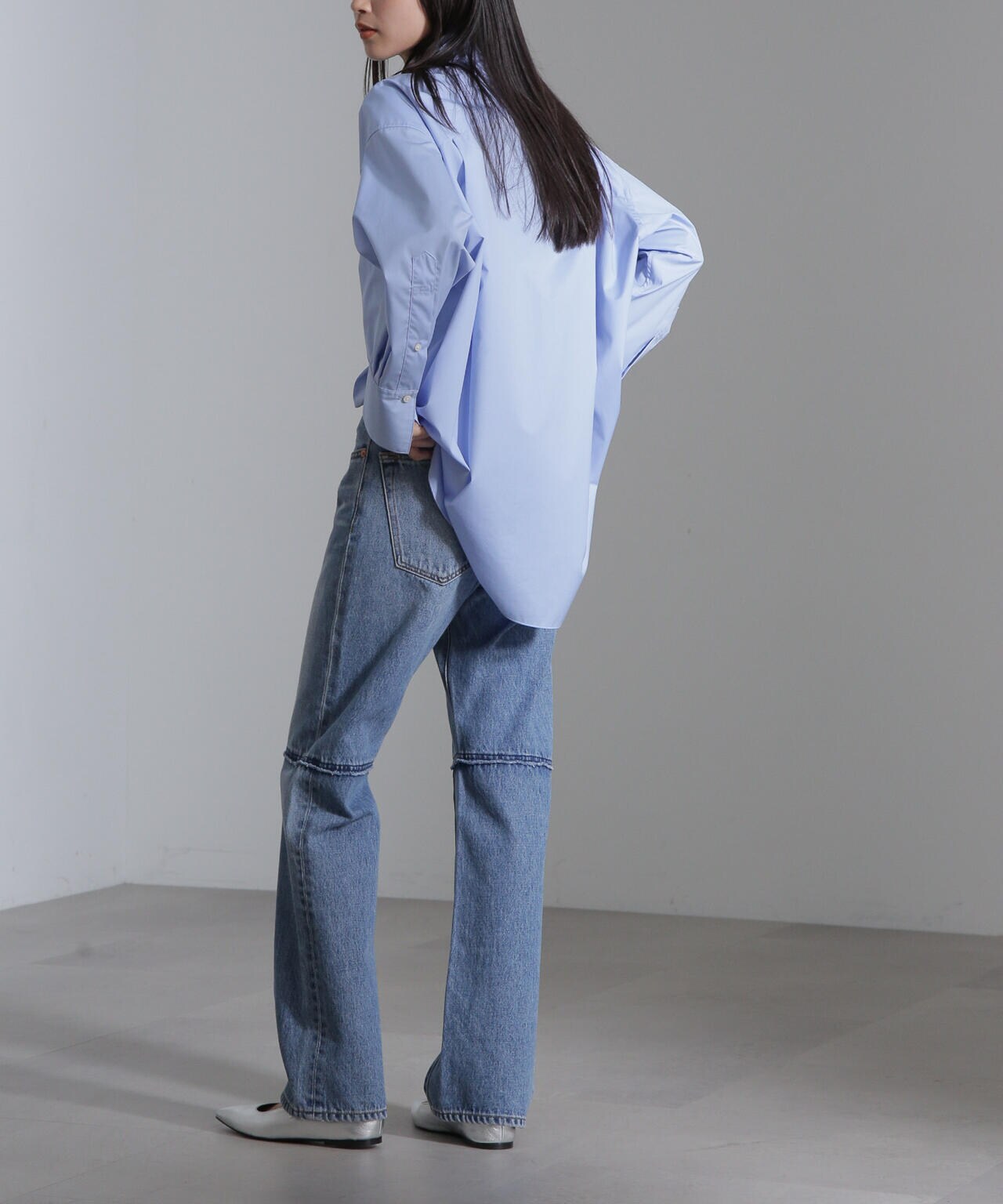 リメイク 風 ワイド ストレート パンツ