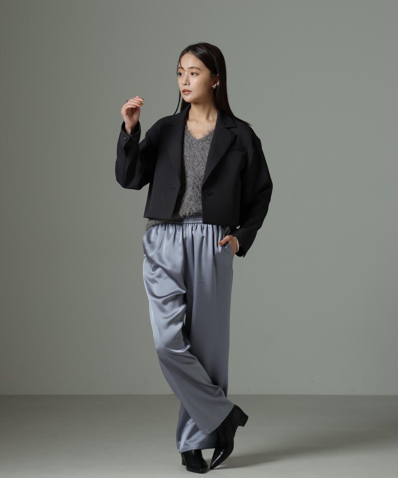 1% シュウヘイオガワ　ヘビーサテンパンツ　2024AW ヘビーサテンパンツ 1% SHUHEI OGAWA【イチパーセント