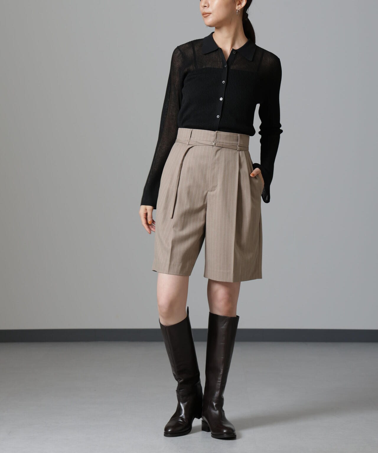 ショートパンツ BERGEN COTTON GABARDINE SUMMER GABARDINE HALF PANTS – Shinzone