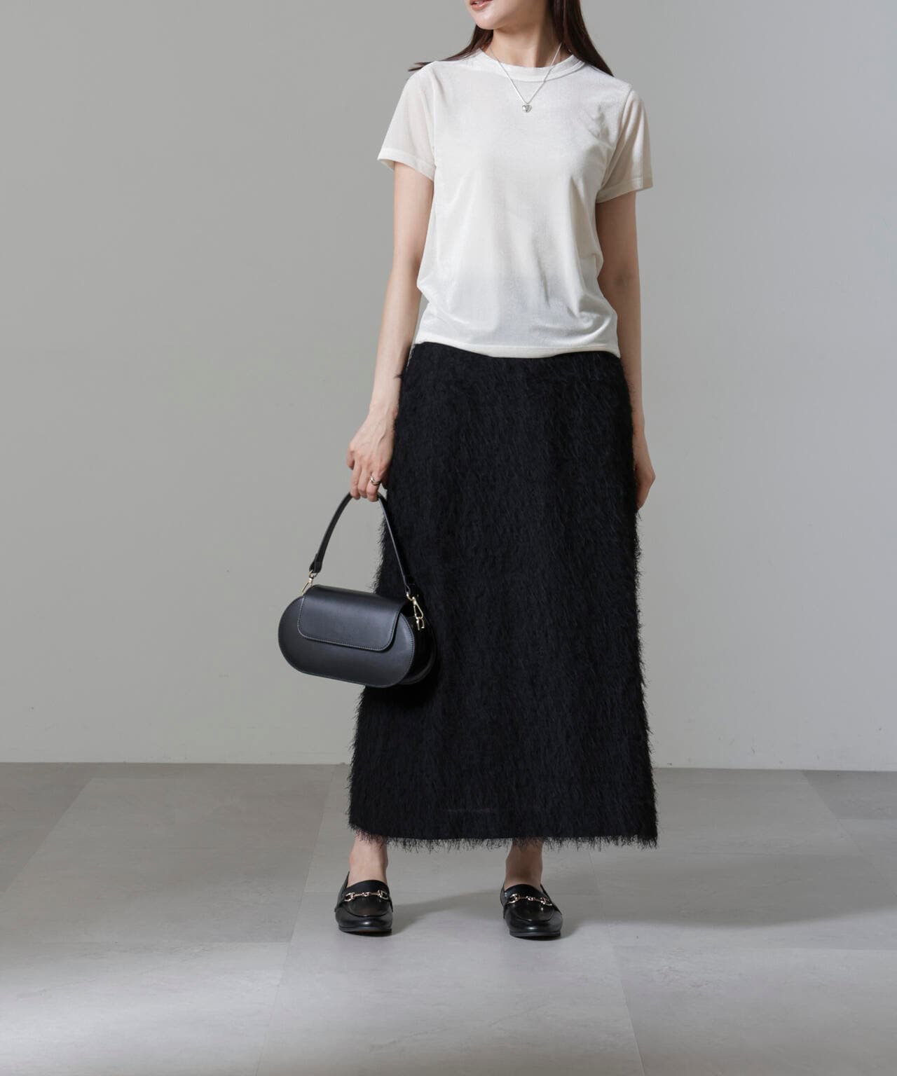 フリンジジャガードIラインスカート(セットアップ可) 6694230311