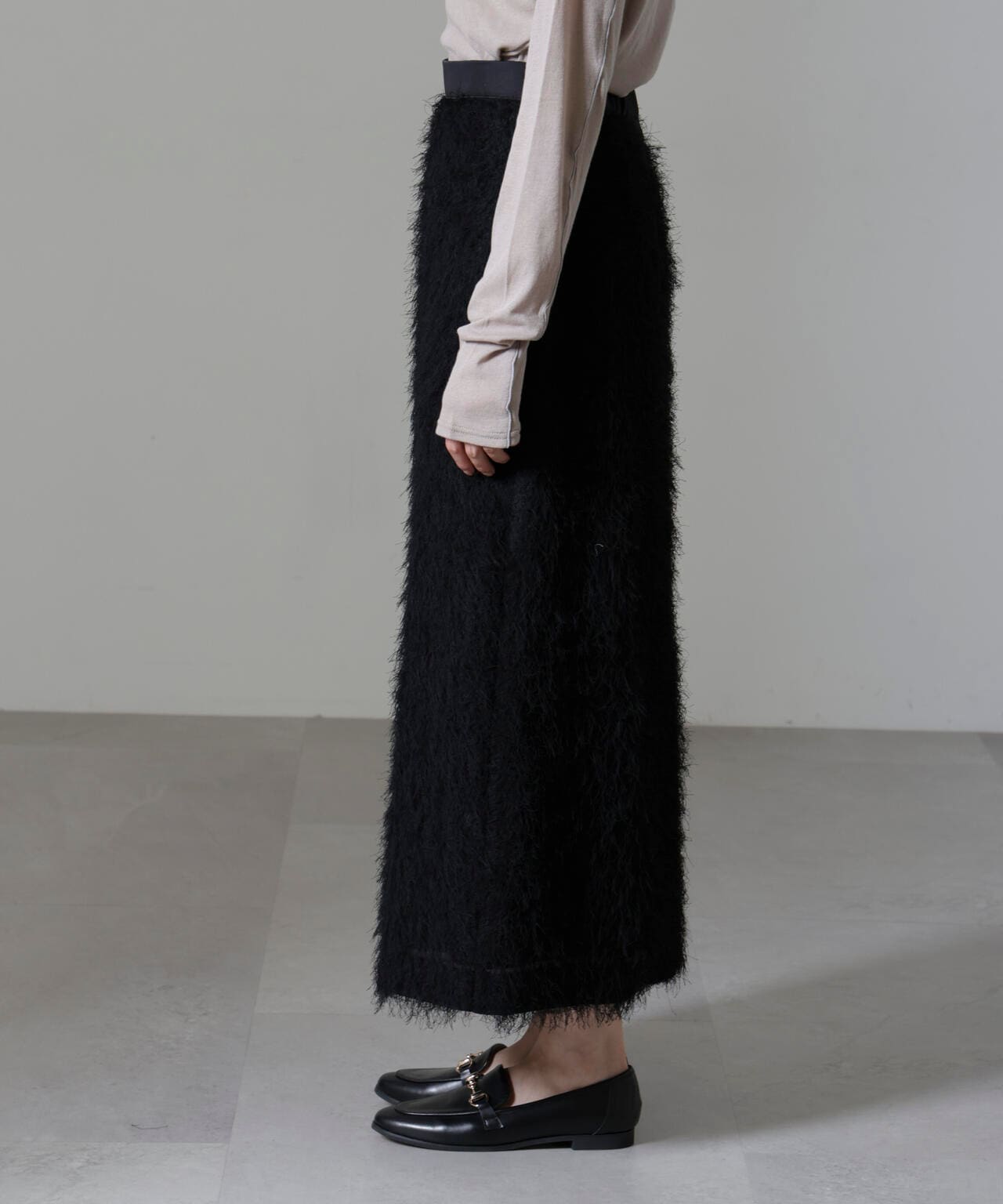 フリンジジャガードIラインスカート(セットアップ可) 6694230311