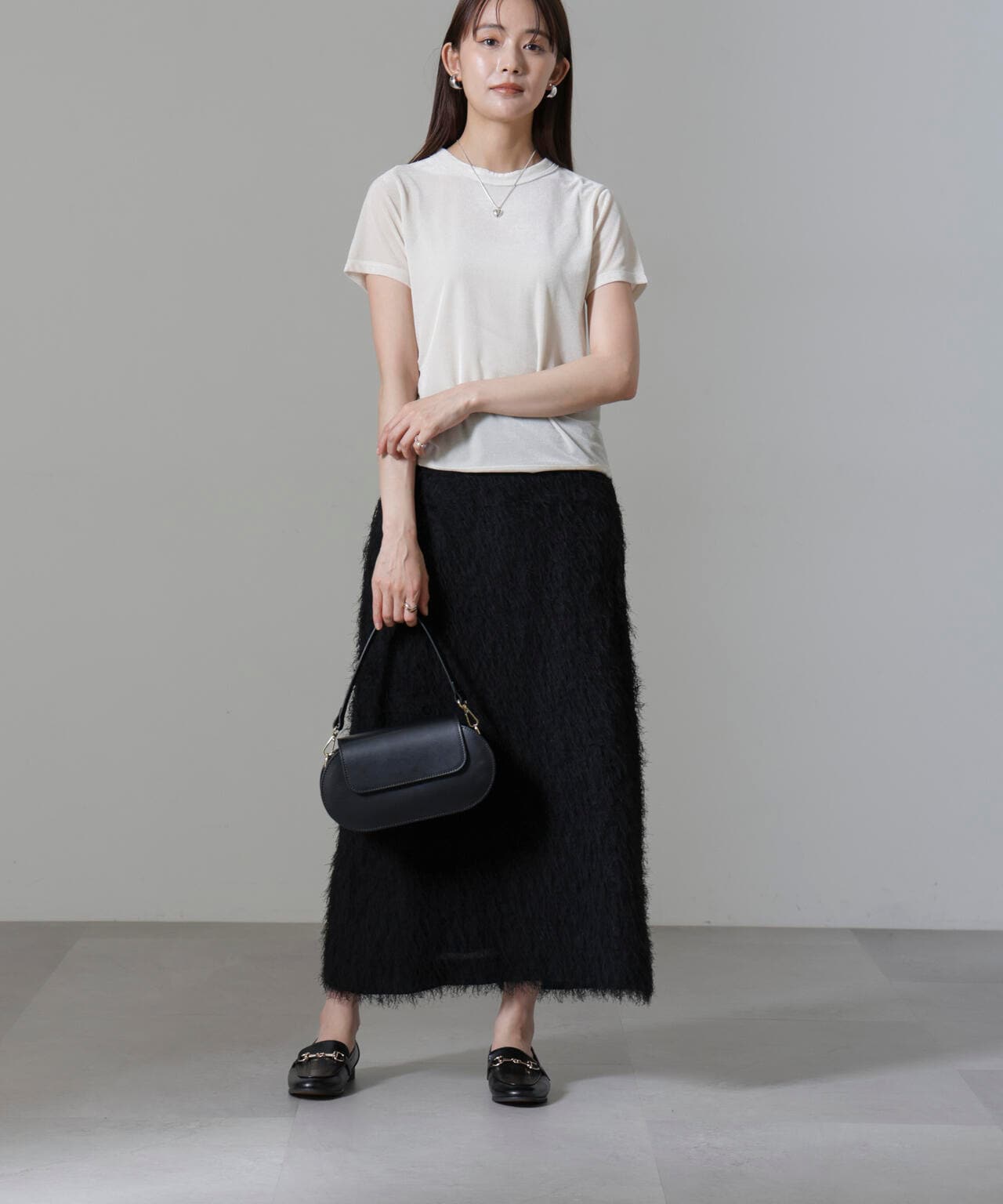 フリンジジャガードIラインスカート(セットアップ可) 6694230311