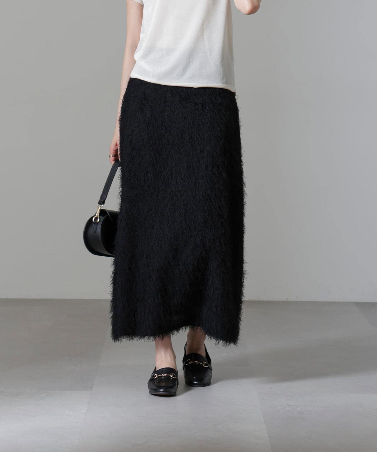 フリンジジャガードIラインスカート(セットアップ可) 6694230311