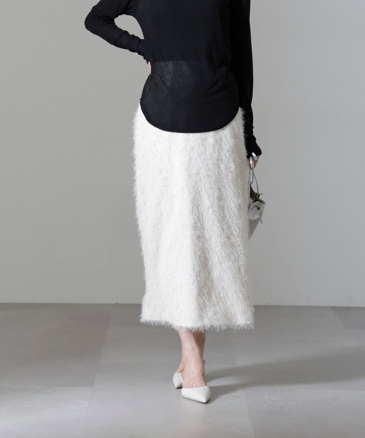 フリンジジャガードIラインスカート(セットアップ可) 6694230311