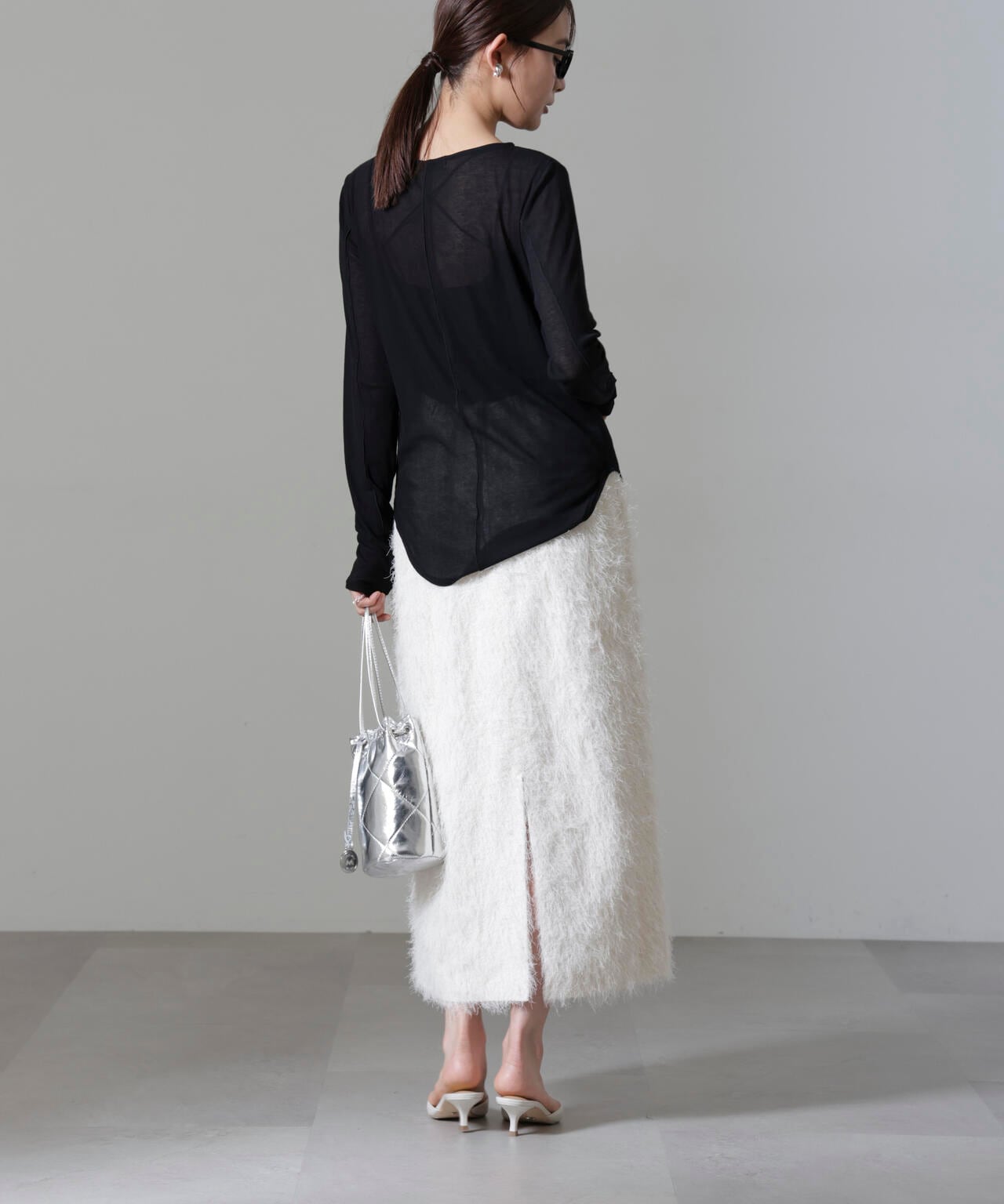 フリンジジャガードIラインスカート(セットアップ可) 6694230311