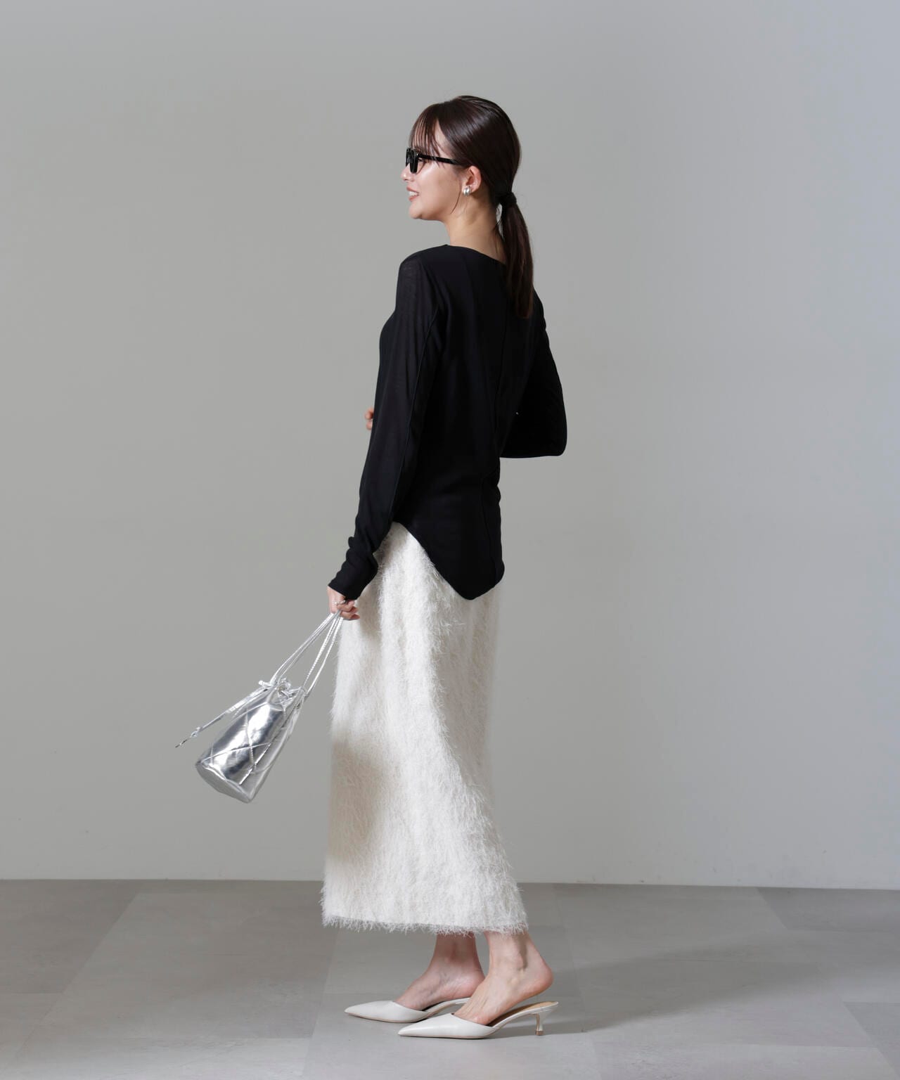 BEAUTY&YOUTH ジャガードフリンジIラインスカート BEAUTY&YOUTH UNITED ARROWS（ビューティーアンドユース