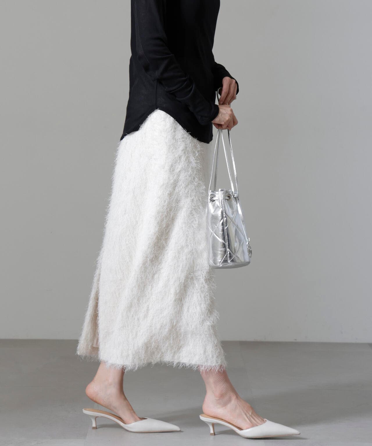 フリンジジャガードIラインスカート(セットアップ可) 6694230311