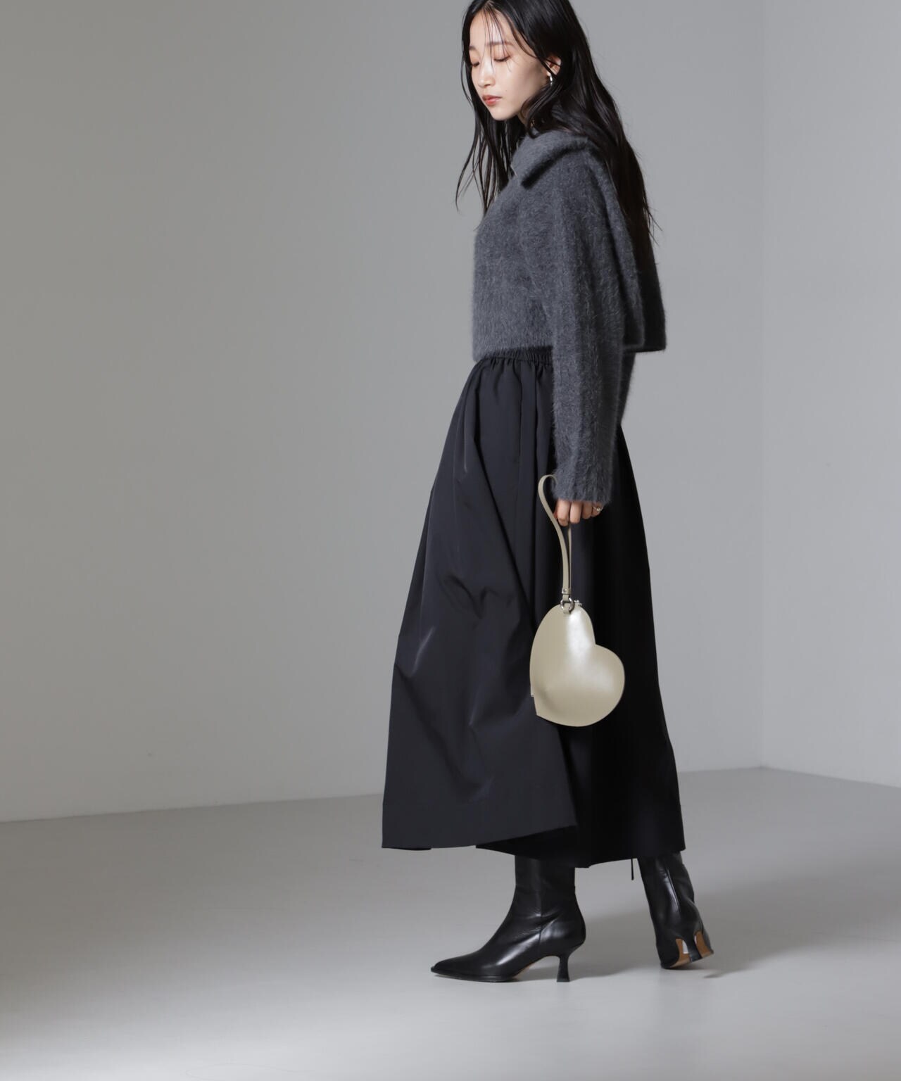 シャンブレータフタプリーツスカート UNITED ARROWS（ユナイテッドアローズ）の「シャンブレー タフタ