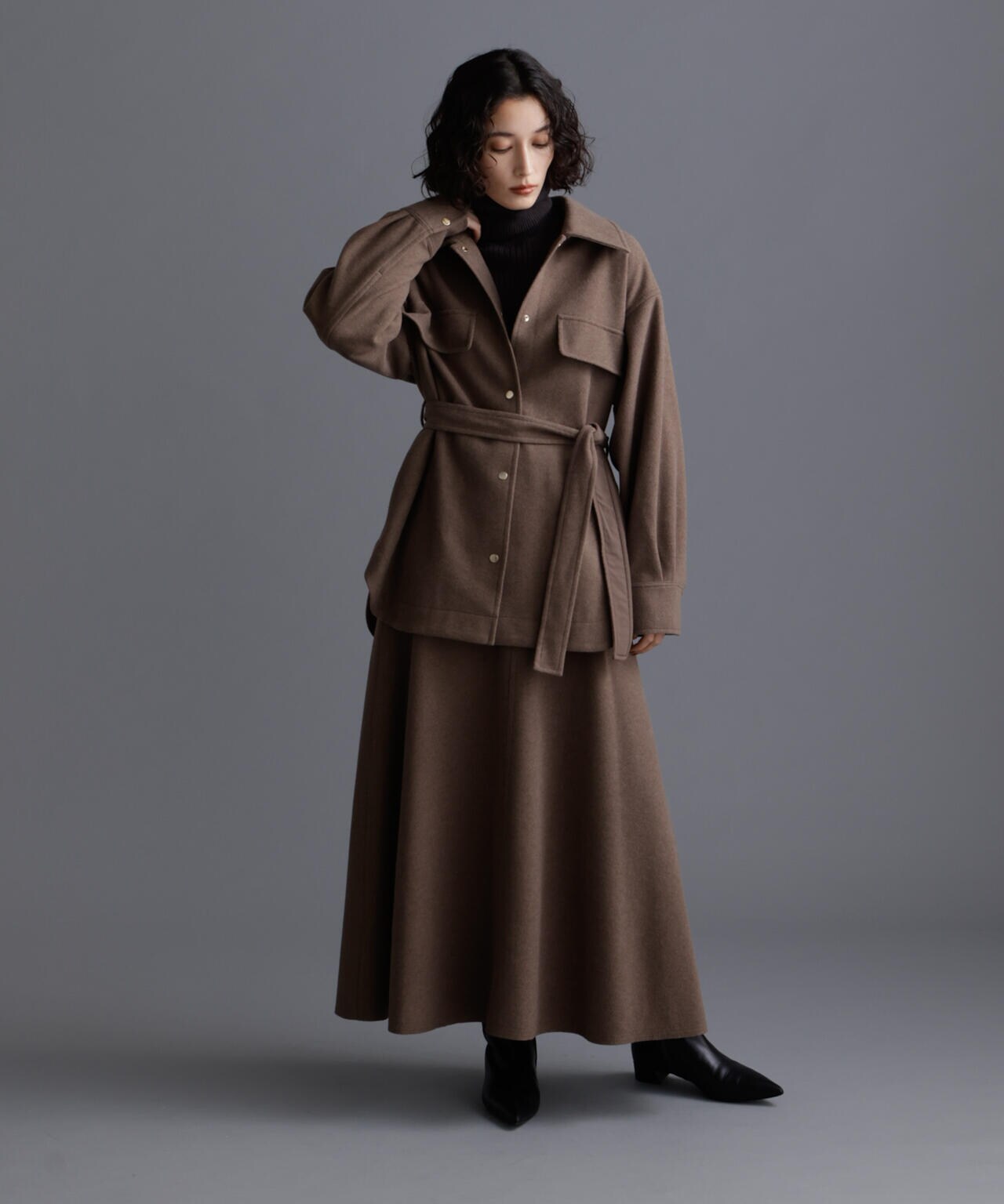 DT MaxMara ★ クレープジャージー フレアスカート FOOTING 2色 ジャージーフレアスカート — LA MARINE FRANCAISE