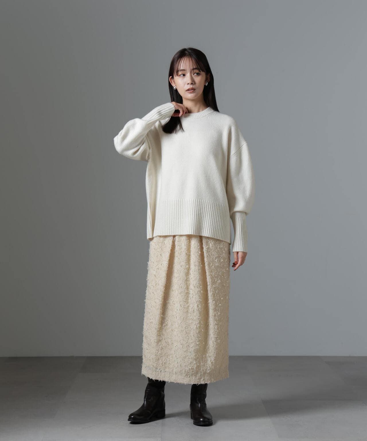 LIBERTYプリント ギャザースカート（ロング・マキシ丈スカート