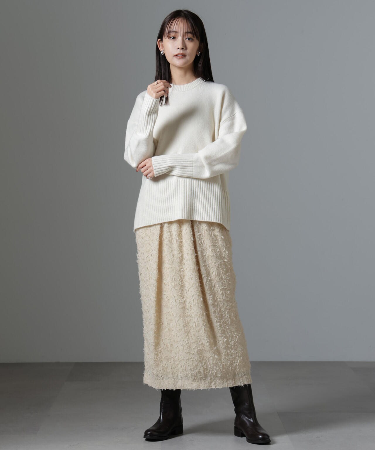 coel/ジャガードフリンジパターンスカート36 coel/ジャガードフリンジパターンスカート36 レディース