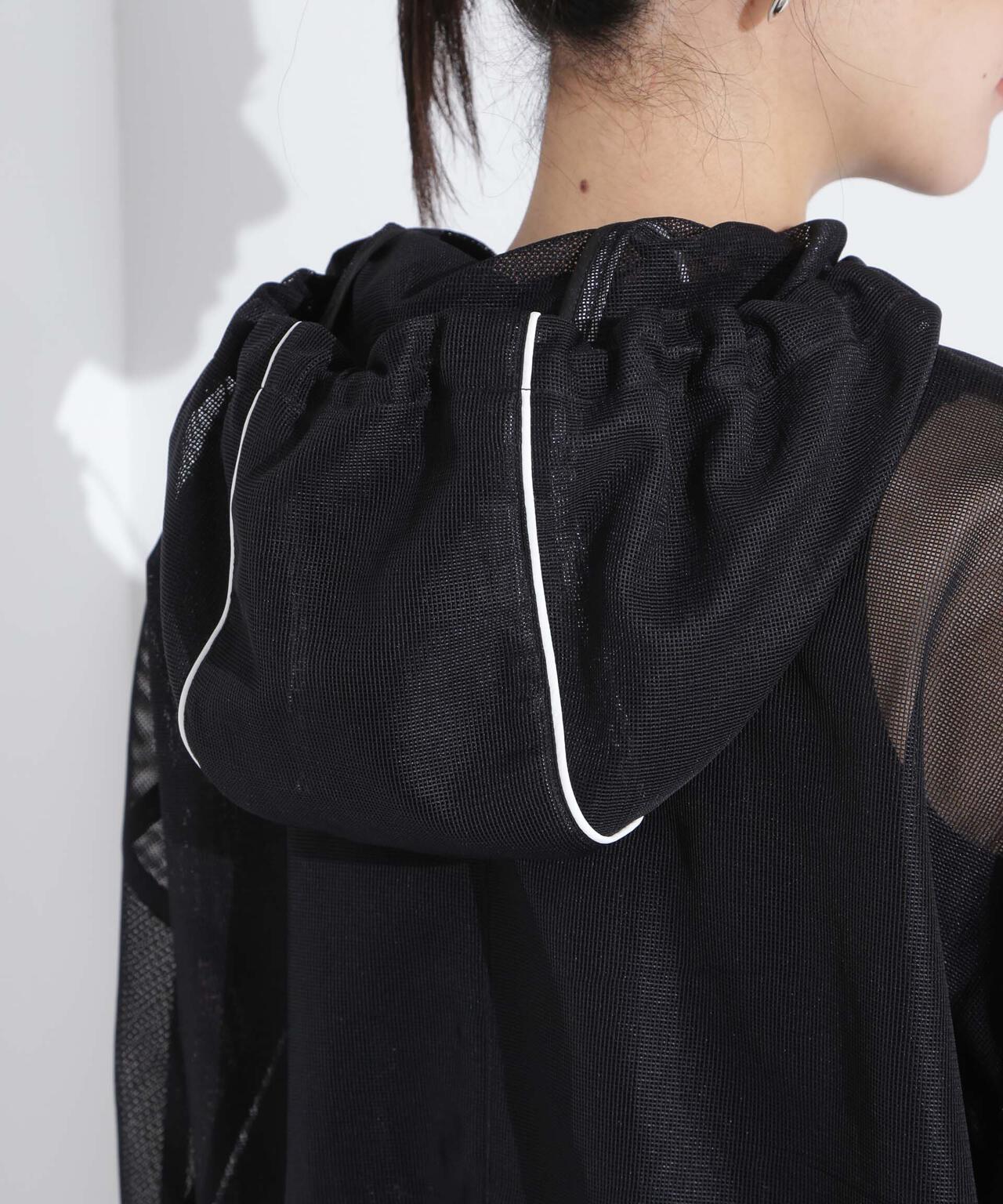 配色パイピングメッシュブルゾン 6695112305