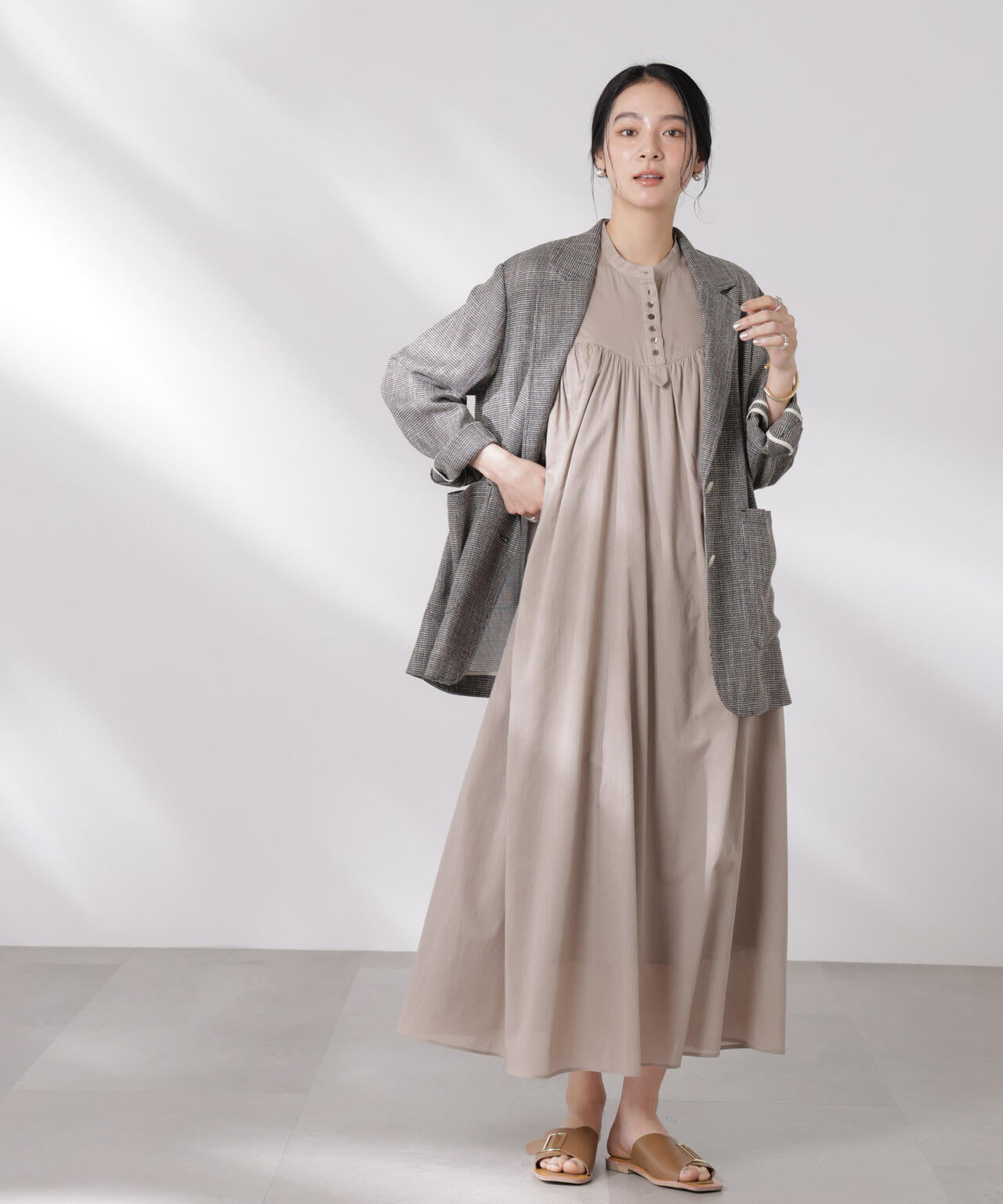 coco 中古 ムニタルプ MUNITALP レディース ワンピース 40(M) 紺 ネイビー ノースリーブ ダブルジップ 楽天市場】CALINER (カリネ) インディゴ天竺 パッチワーク風