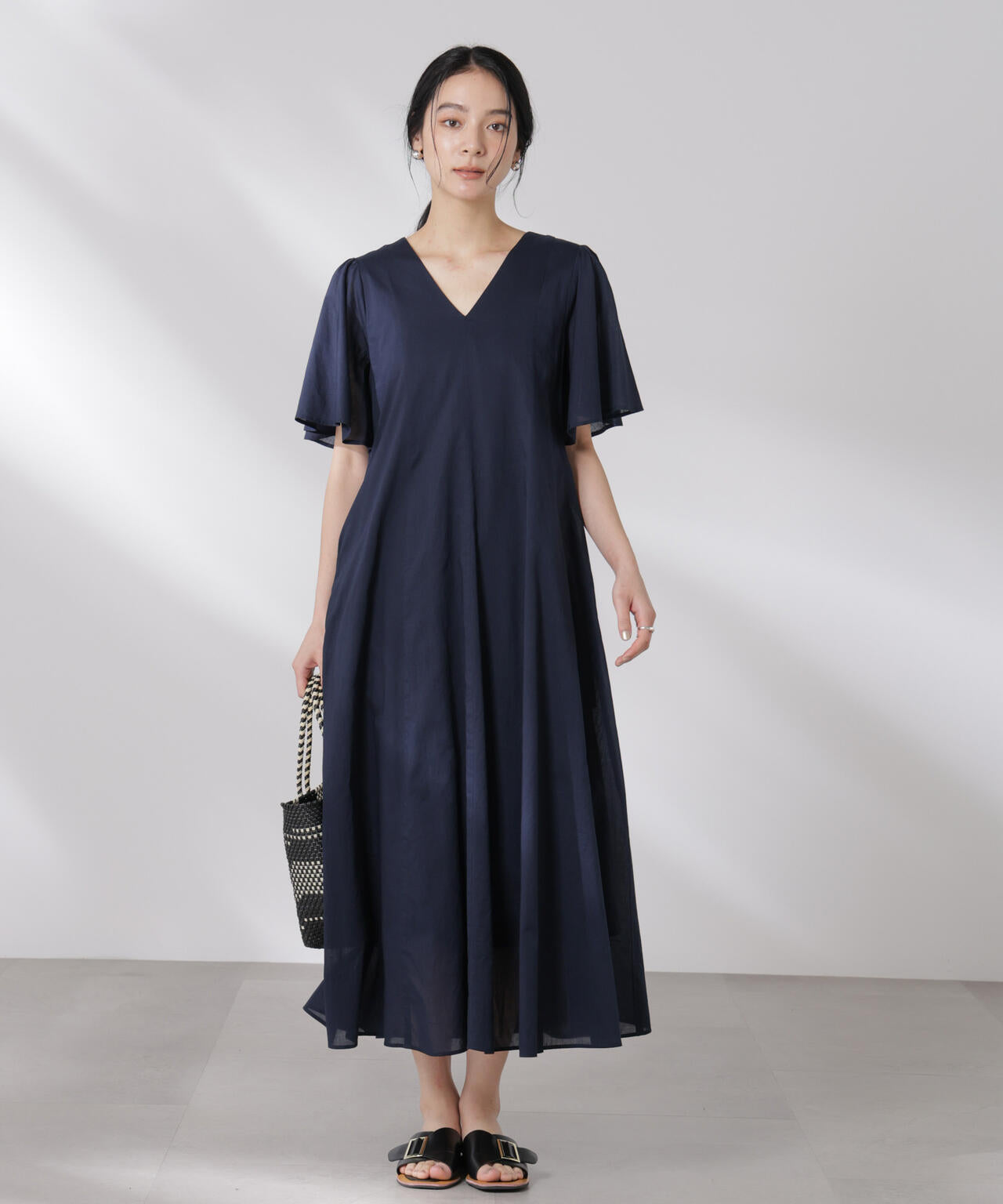 made in india コットン フレア ワンピース