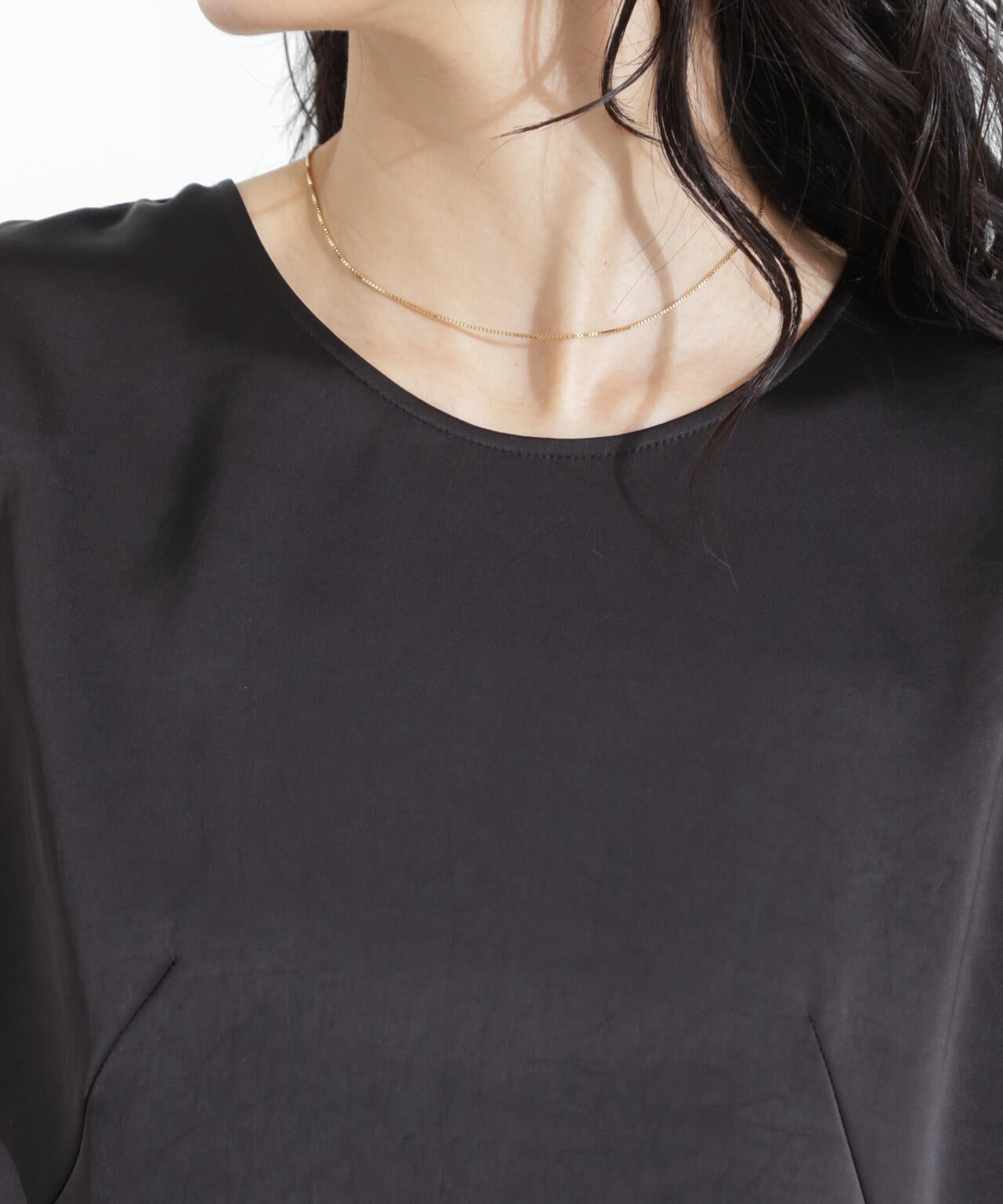 ダブルサテンノースリーブトップス 6695121312