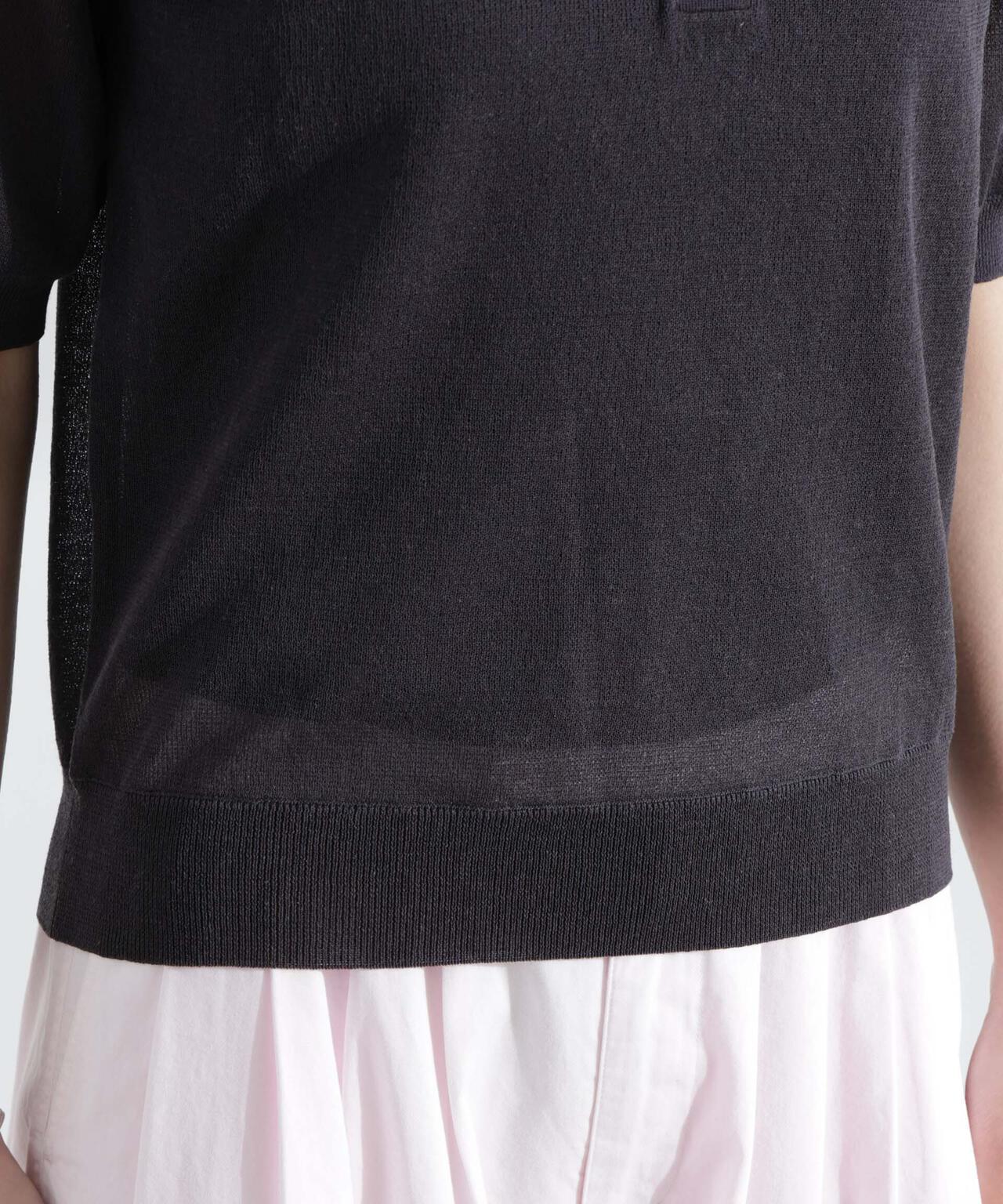 シアーミラノリブニットポロ 6695122316