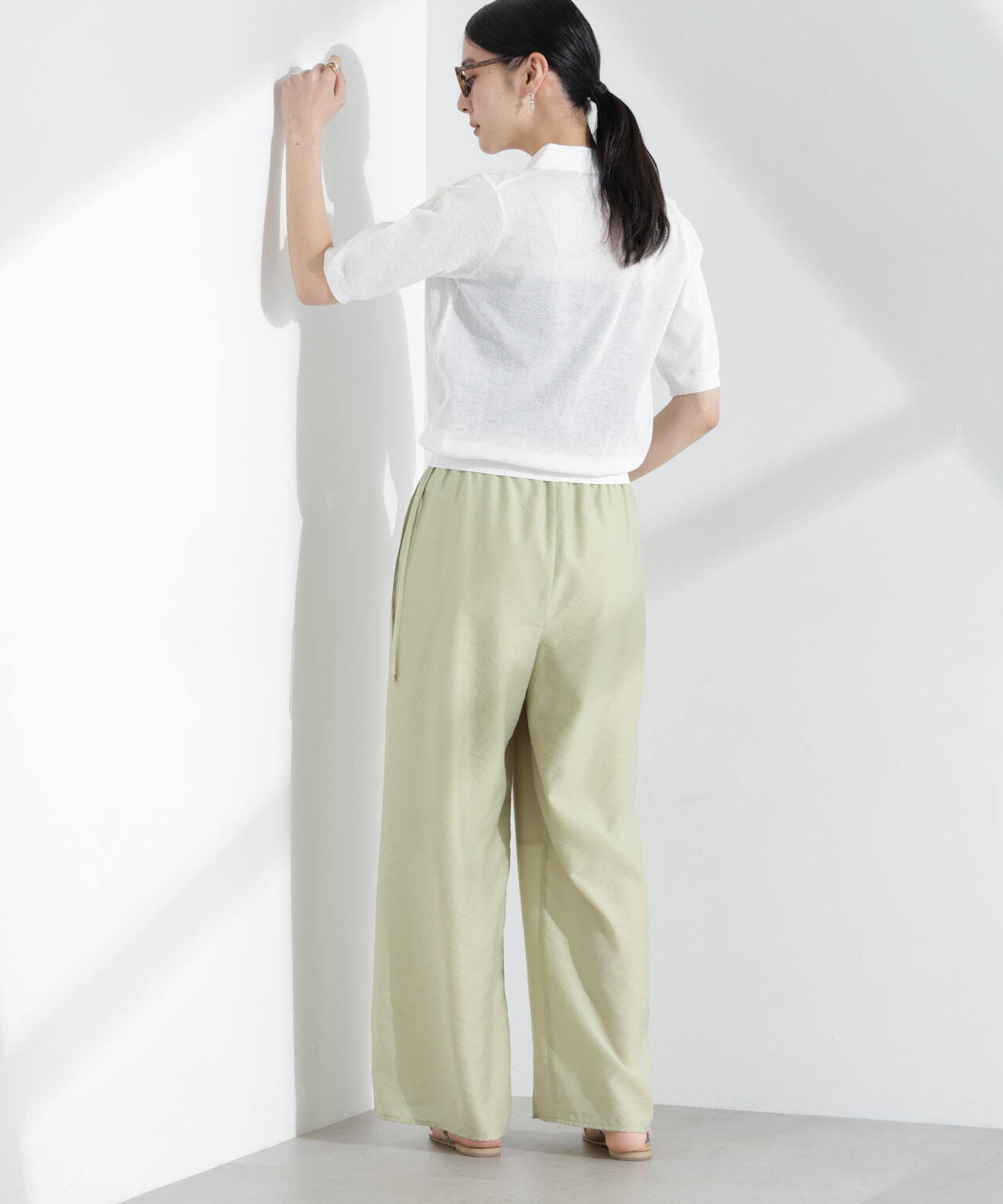 シアー ミラノリブ ニット ポロ