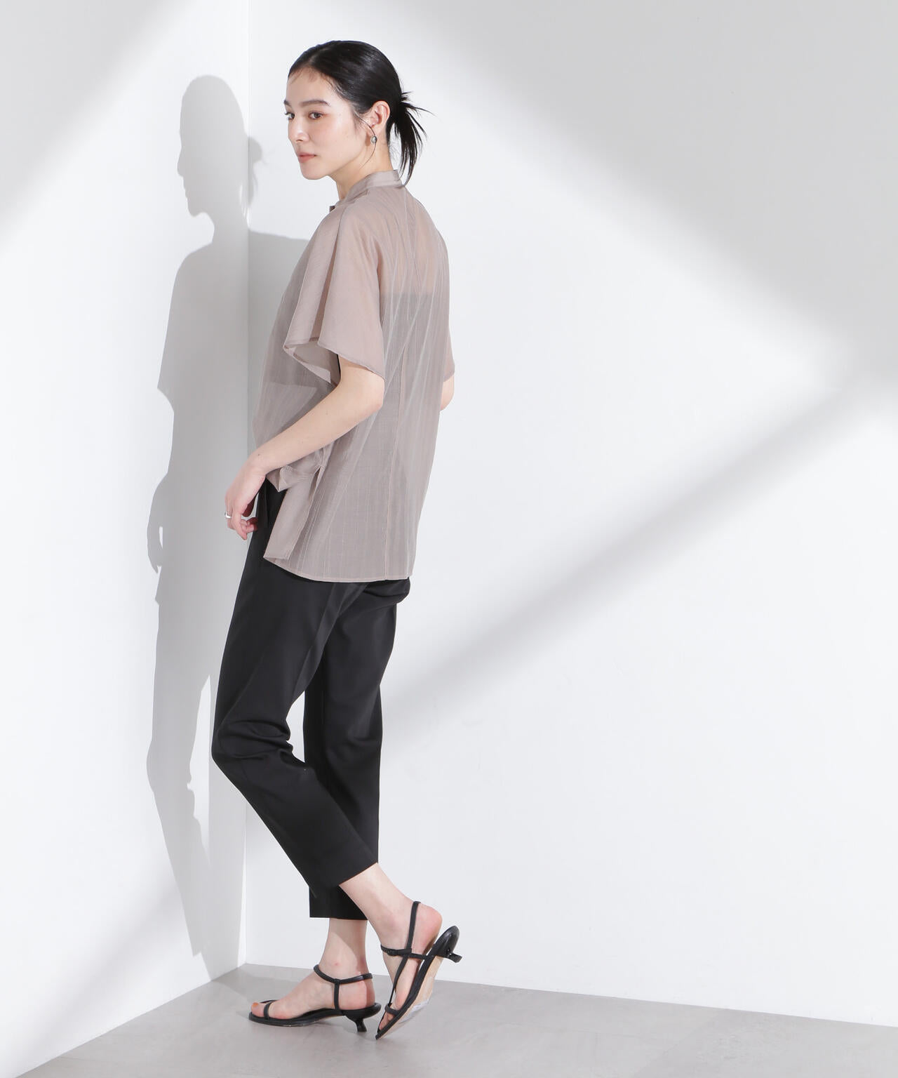 センタープレススリムパンツ 6695127315