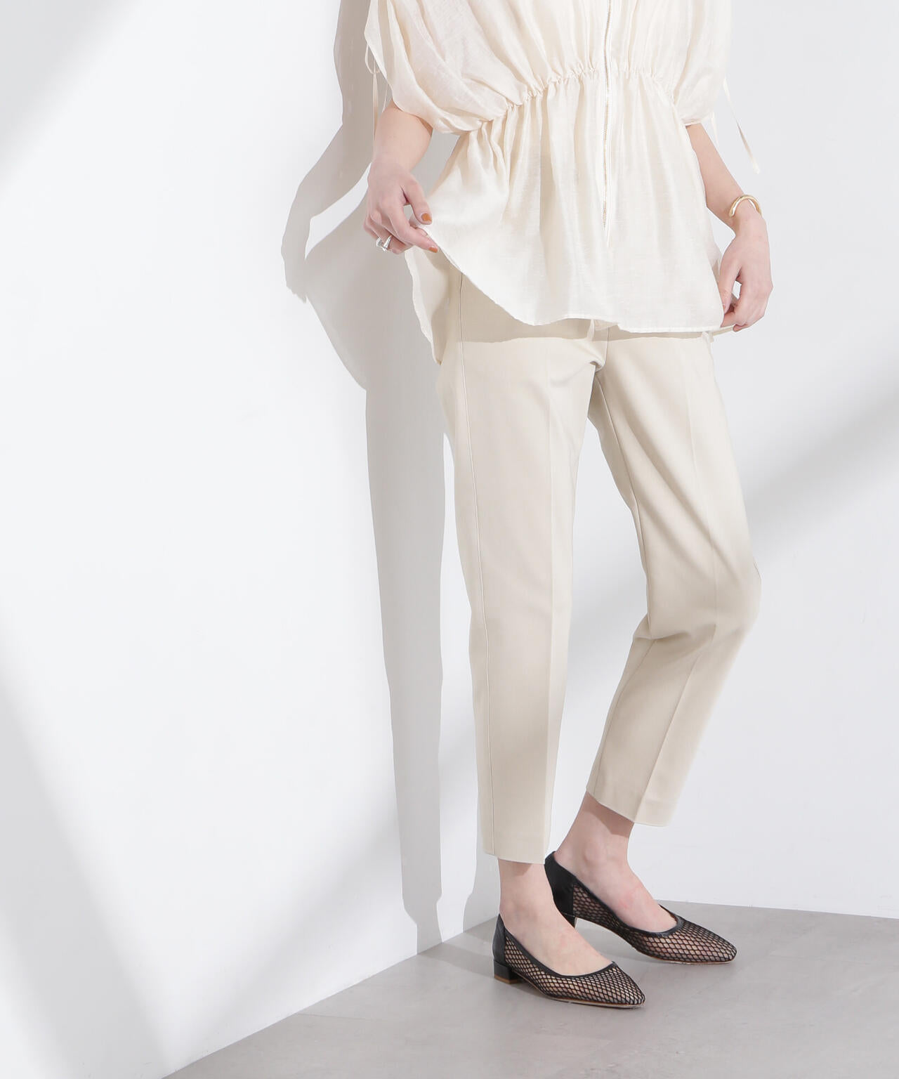 センタープレススリムパンツ 6695127315