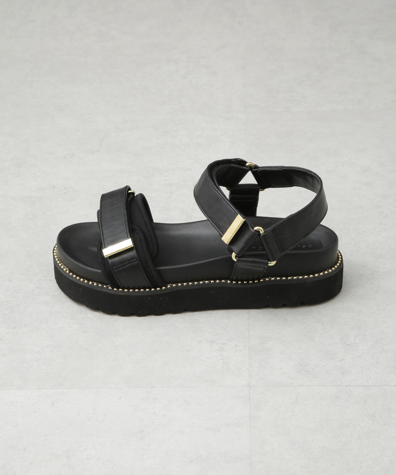 PRADA ベロア ベルベット プラットフォーム サンダル ゴールド金具 紫 ベルト プラットフォーム サンダル