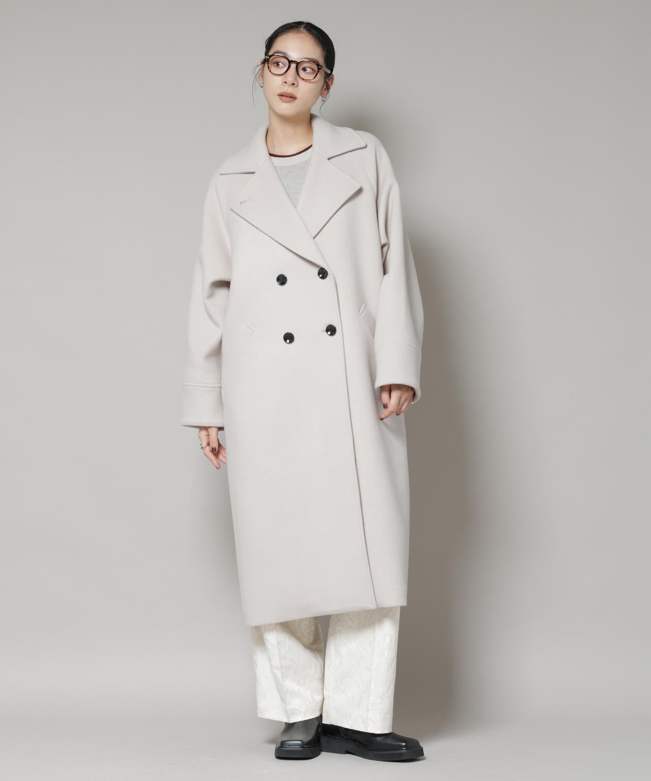 WooLoop コクーンダブルコート 6695211301