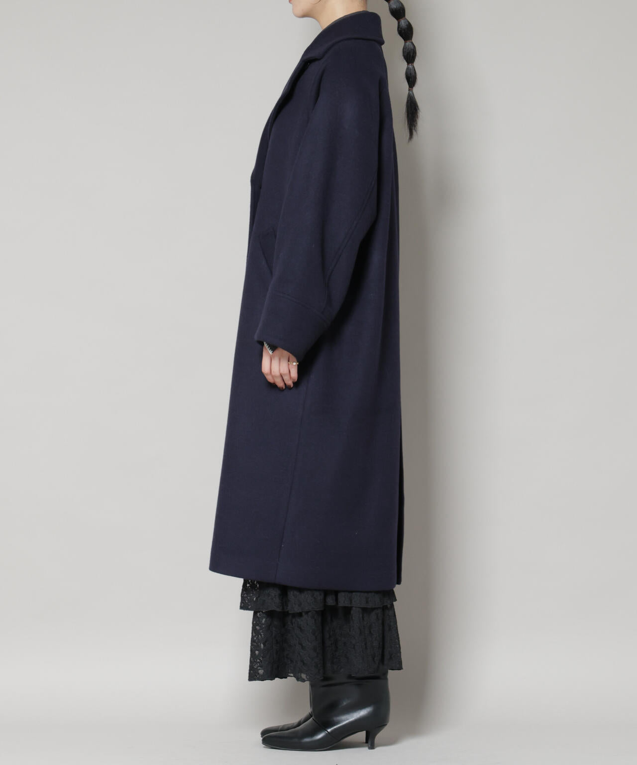 WooLoop コクーンダブルコート 6695211301