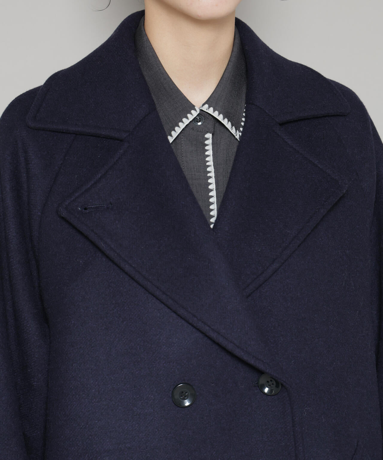 WooLoop コクーンダブルコート 6695211301