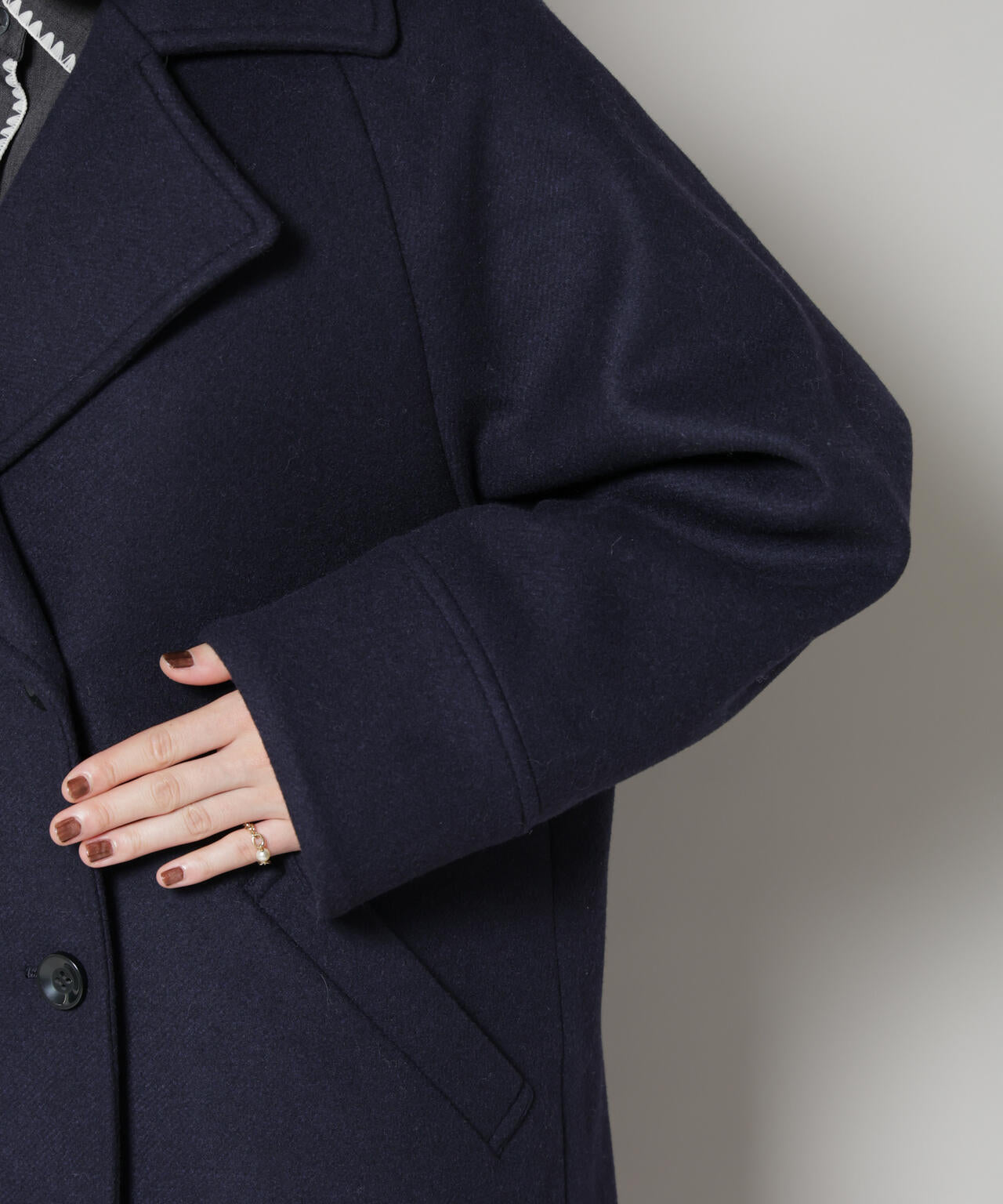 WooLoop コクーンダブルコート 6695211301