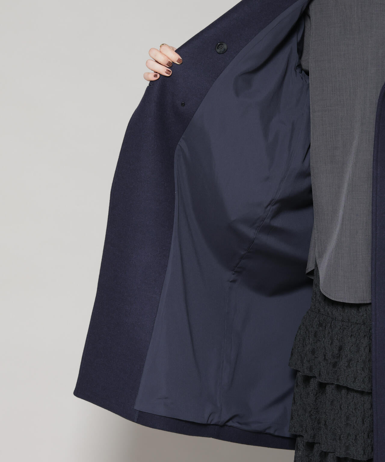 WooLoop コクーンダブルコート 6695211301