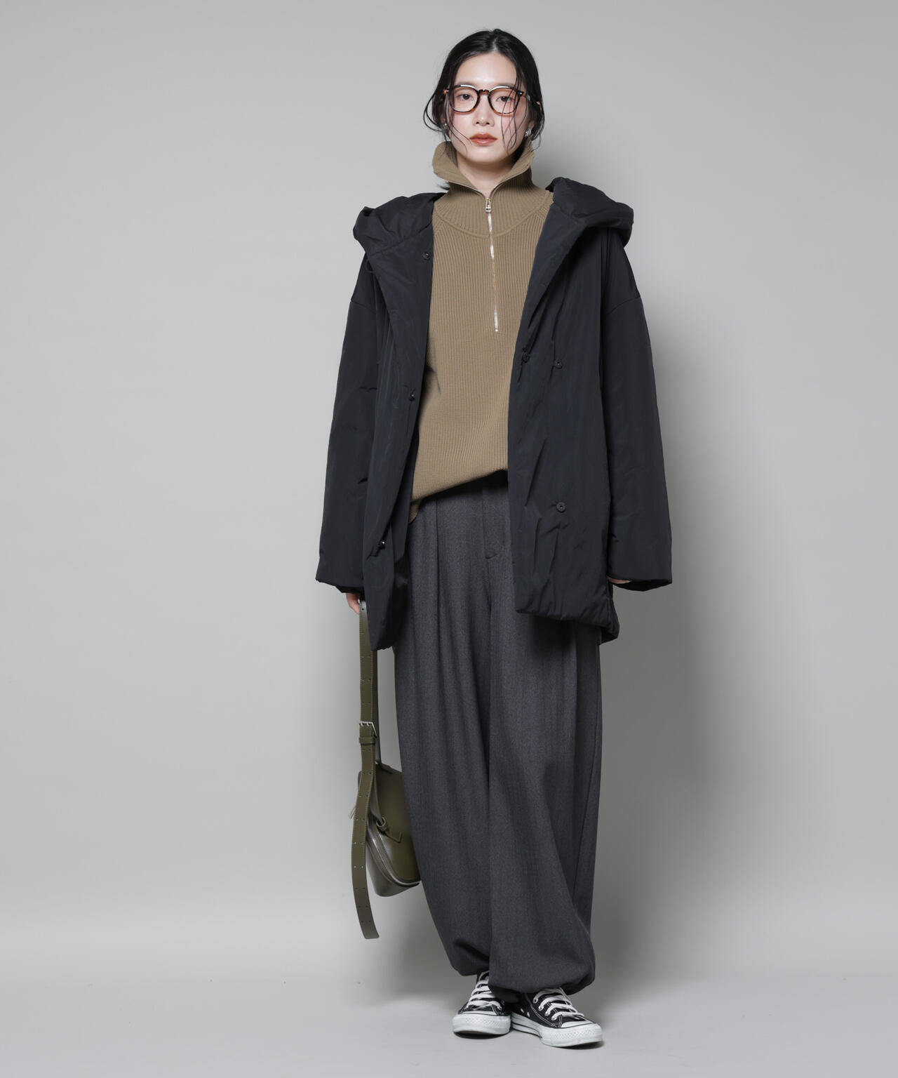 ETHERMALOFT(R)AEROGEL 中綿フードコクーンコート 6695211307