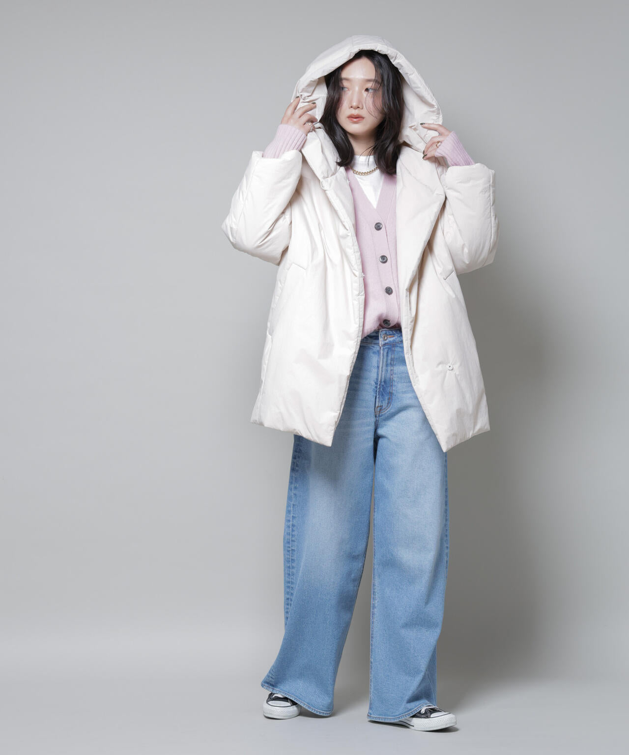 ETHERMALOFT(R)AEROGEL 中綿フードコクーンコート 6695211307