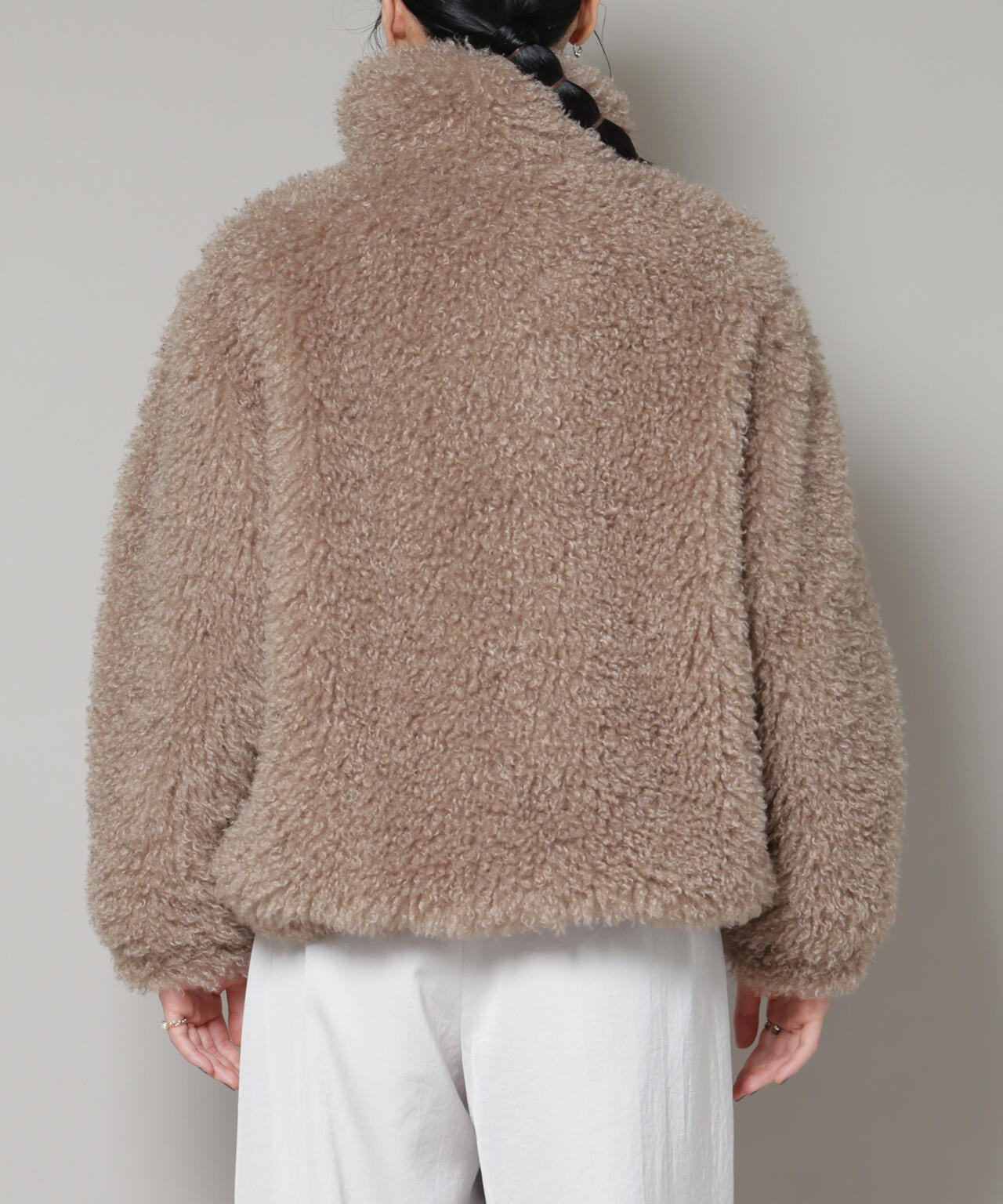 ナノユニバース（NANO universe）/カーリーファースタンドブルゾン カーリー ファー スタンド ブルゾン