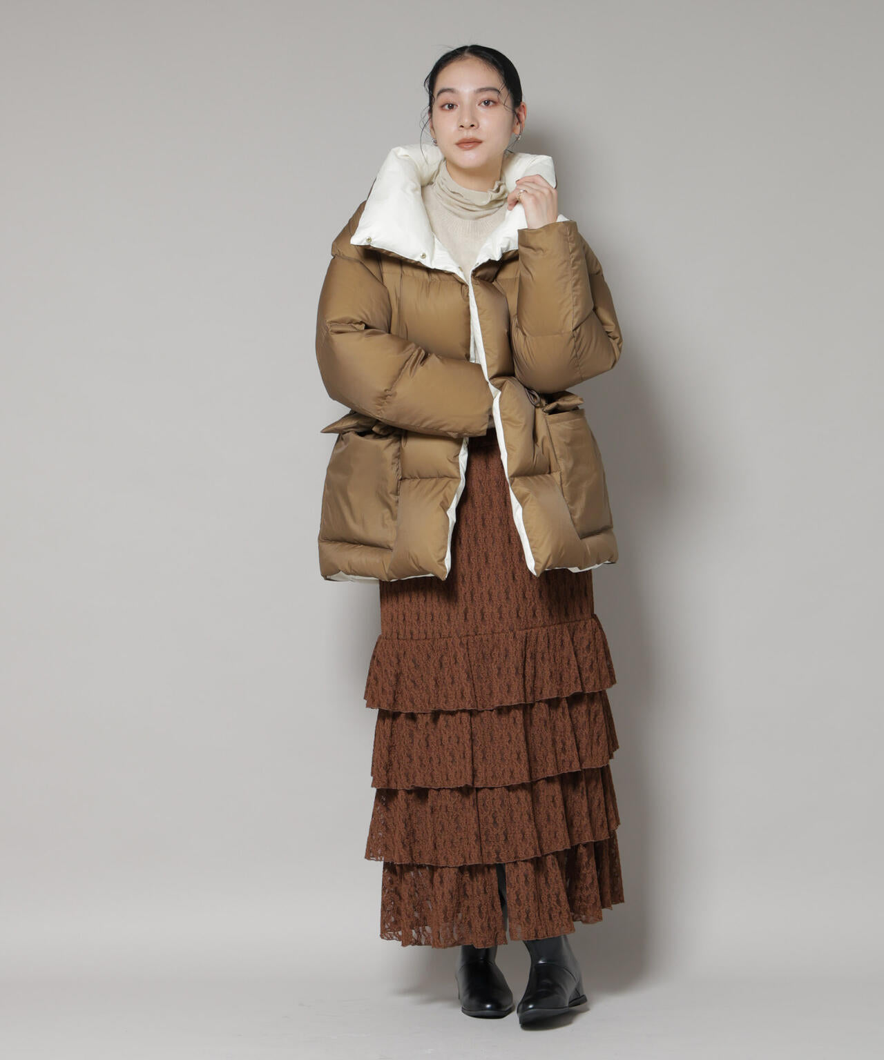 「西川ダウン(R)」バイカラーボリュームダウン 6695214304