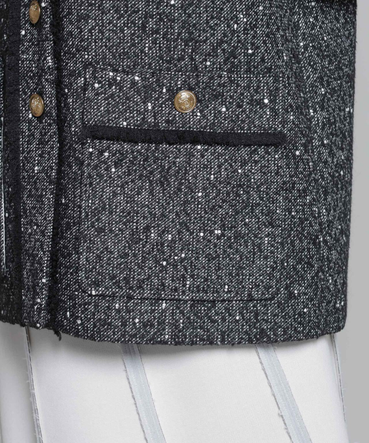 ネップツイードノーカラージャケット 6695216309