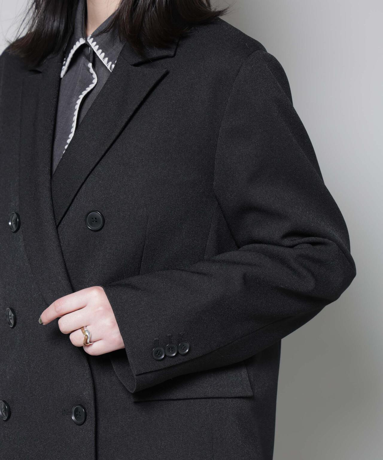 ストレッチサージダブルジャケット(セットアップ可) 6695216314