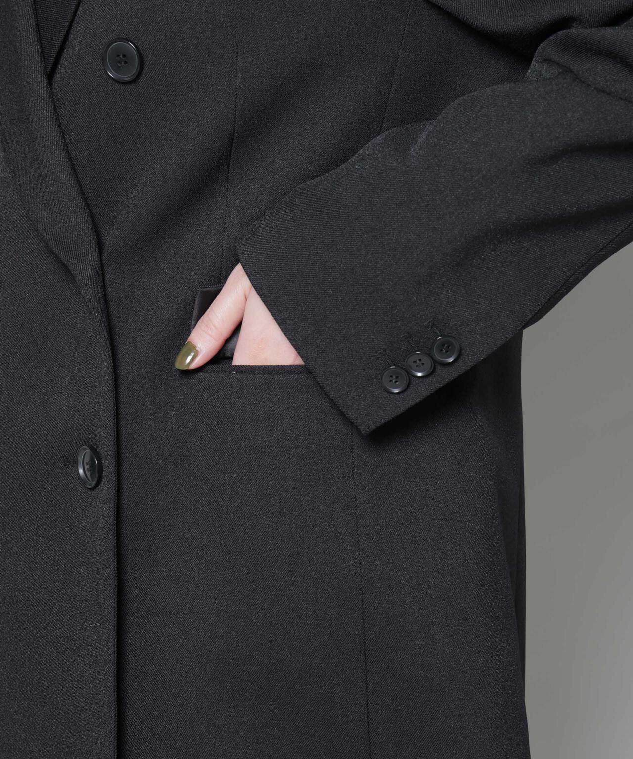 ストレッチサージダブルジャケット(セットアップ可) 6695216314