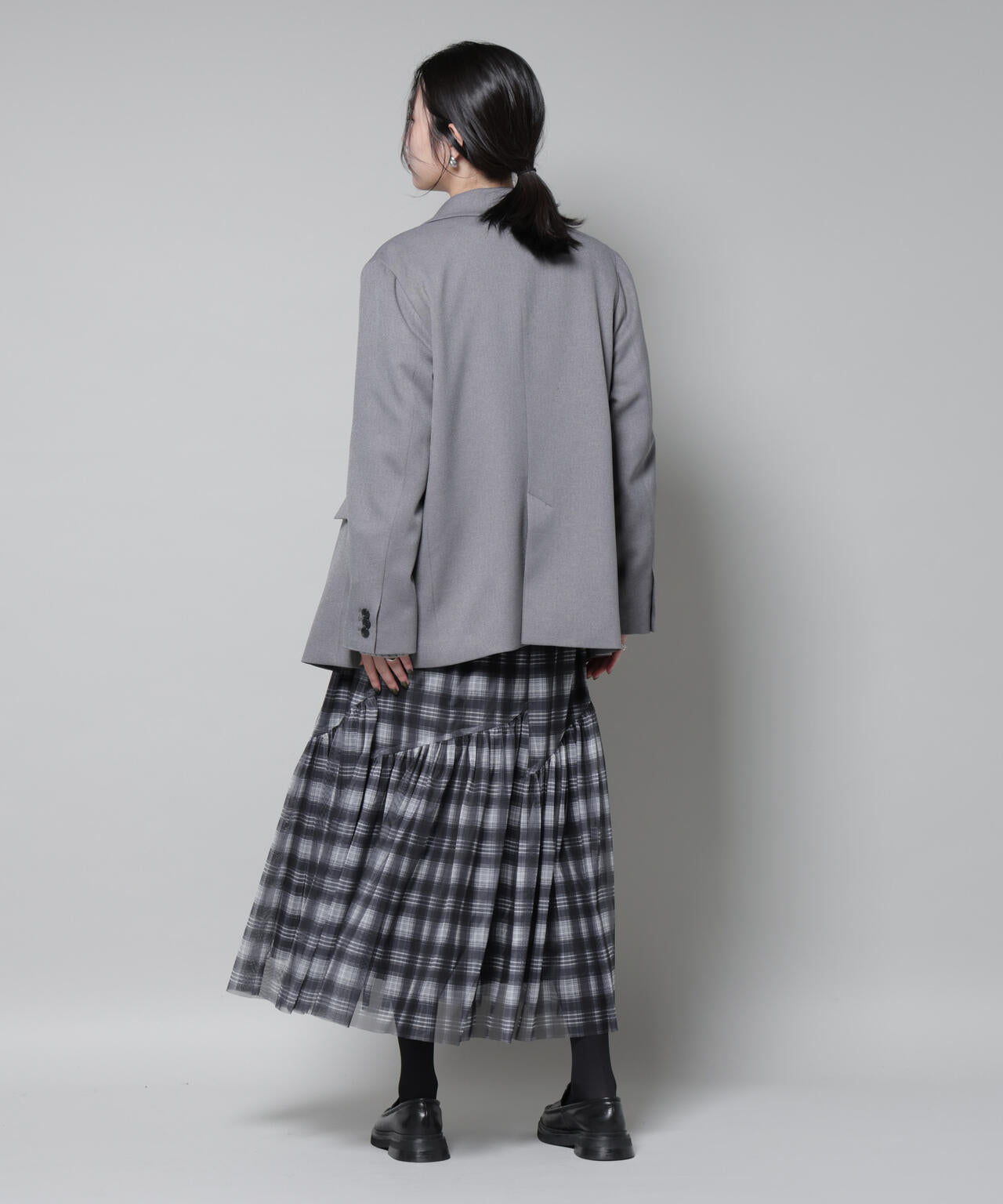 ストレッチサージダブルジャケット(セットアップ可) 6695216314